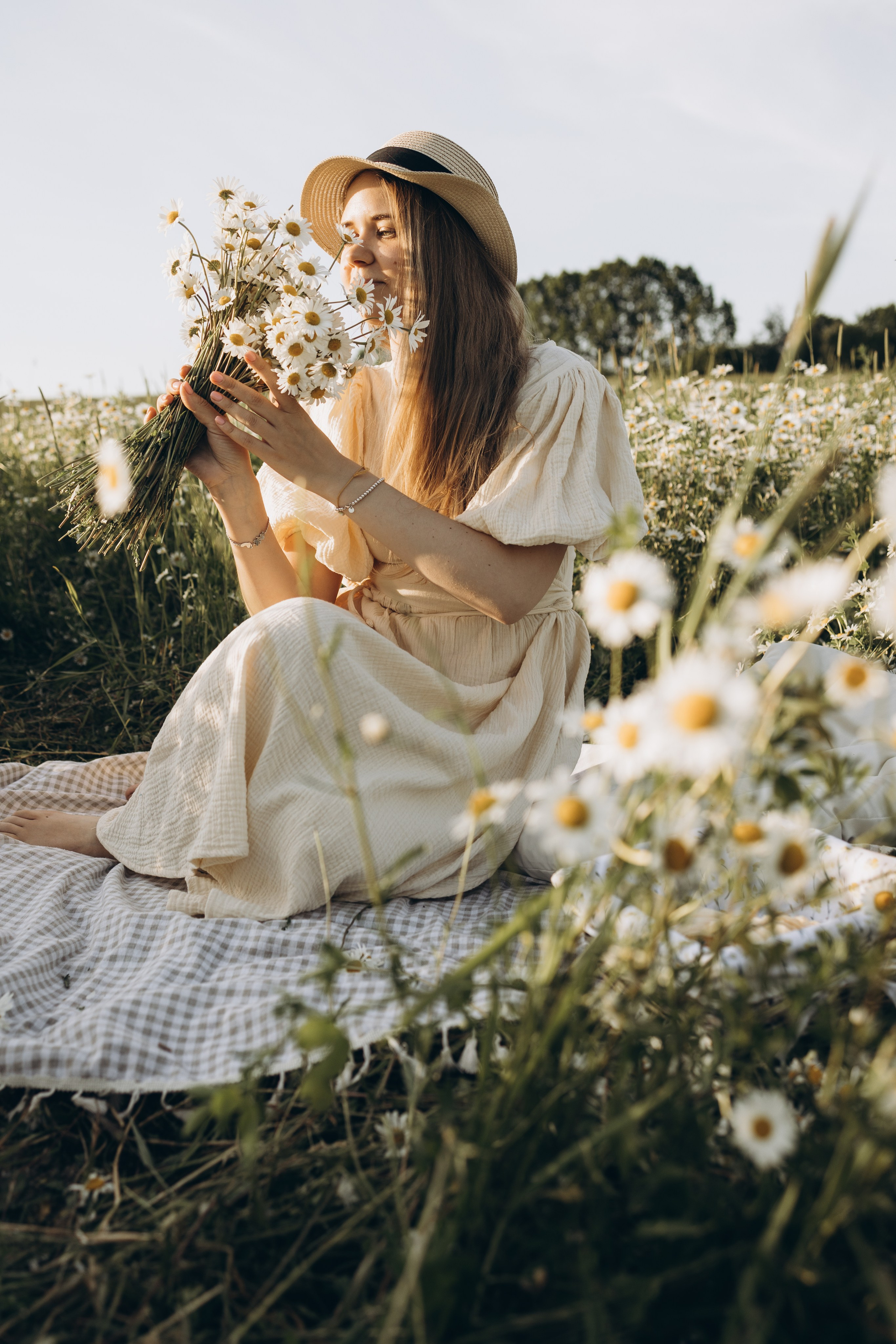 Маша и ромашки. Семейный фотограф в Москве Виктория Ястребинская