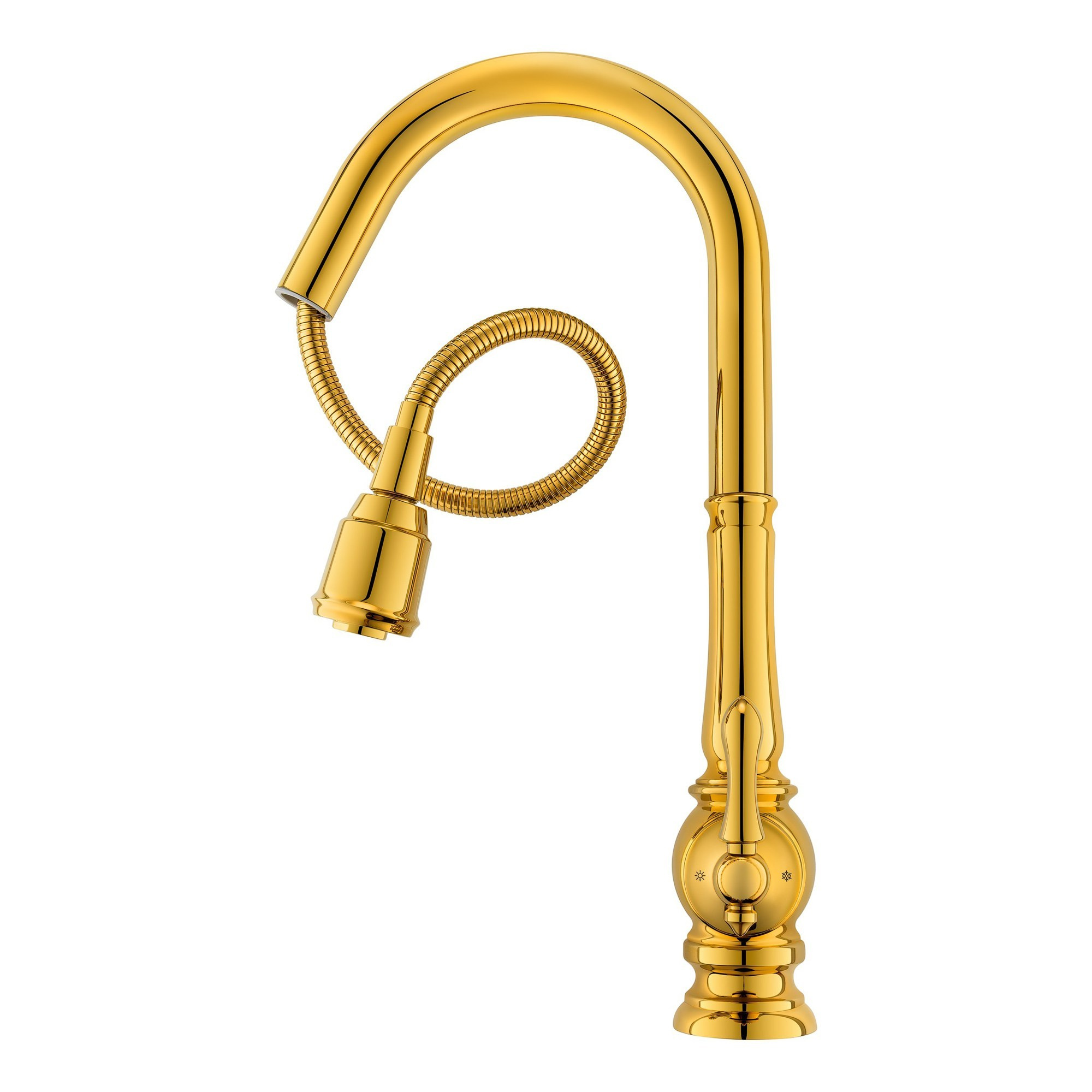 Смеситель для кухни с выдвижным гибким изливом