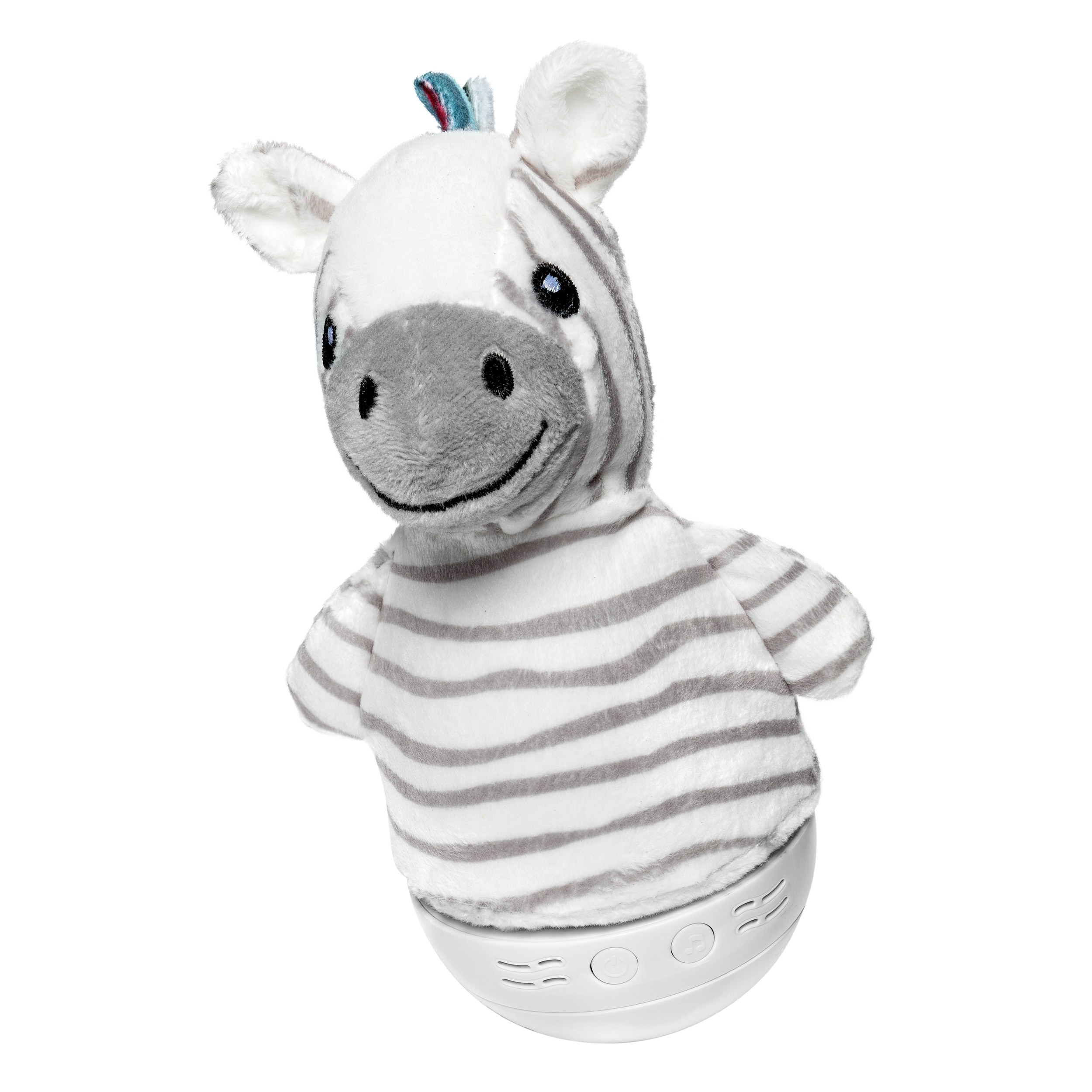 Музыкальная неваляшка ночник для малышей "Зебра"