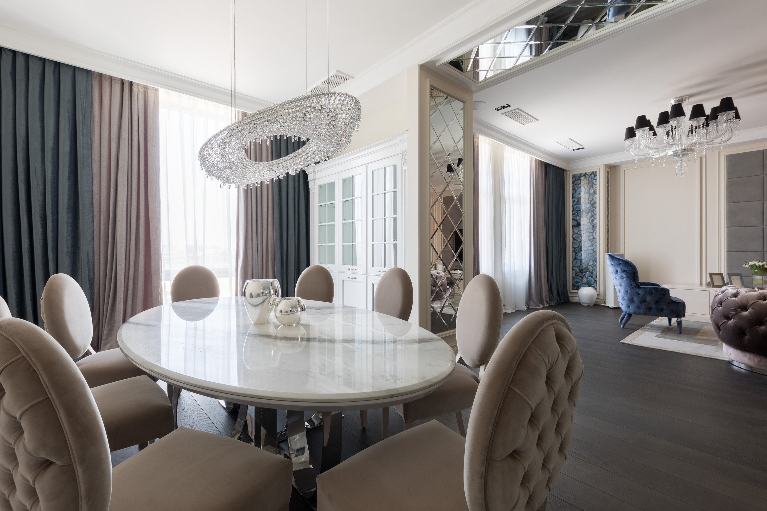 Classic style dining room interior - photographer Andrey Dunin