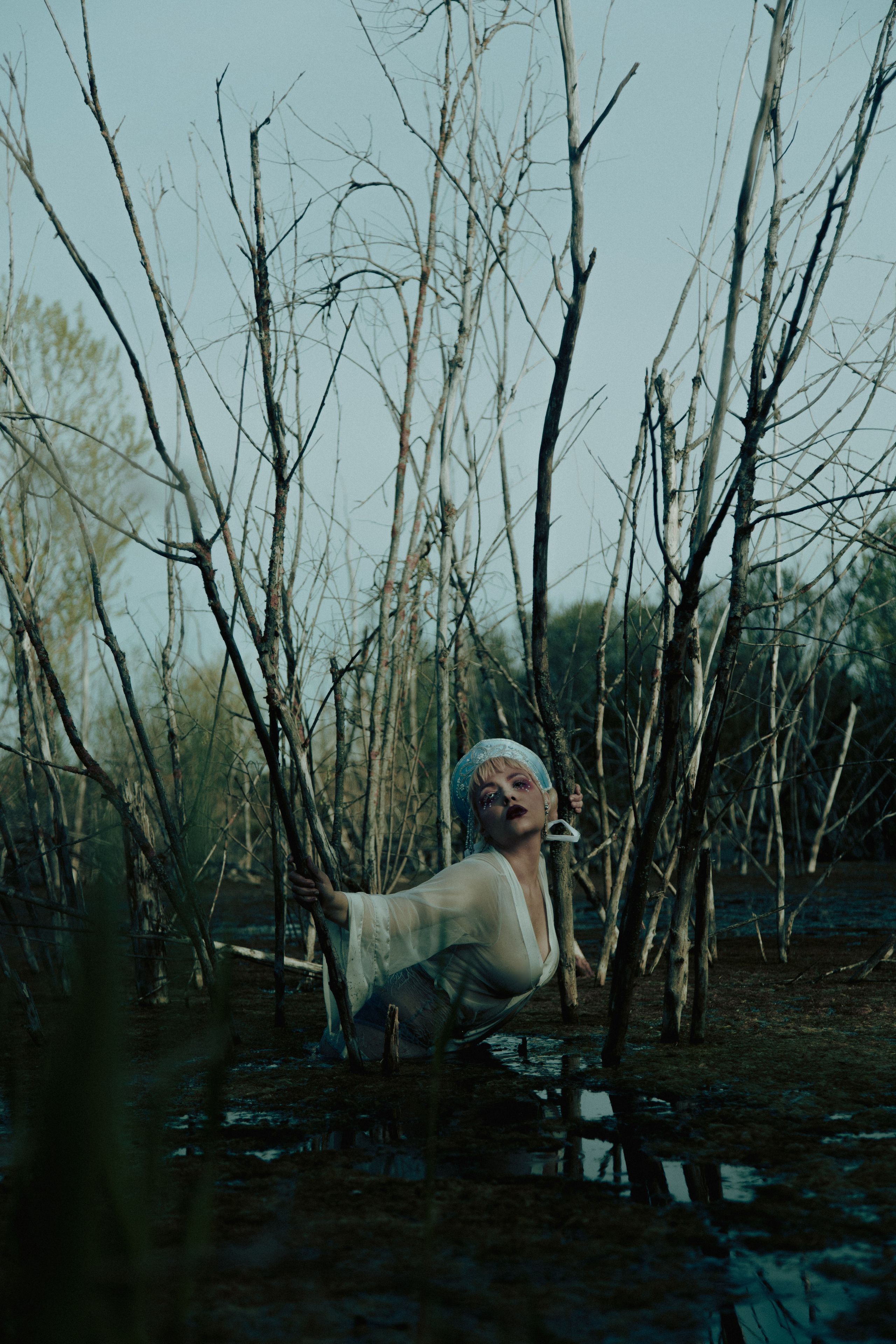 Кокошник в болоте. Креатор Ольга Яш