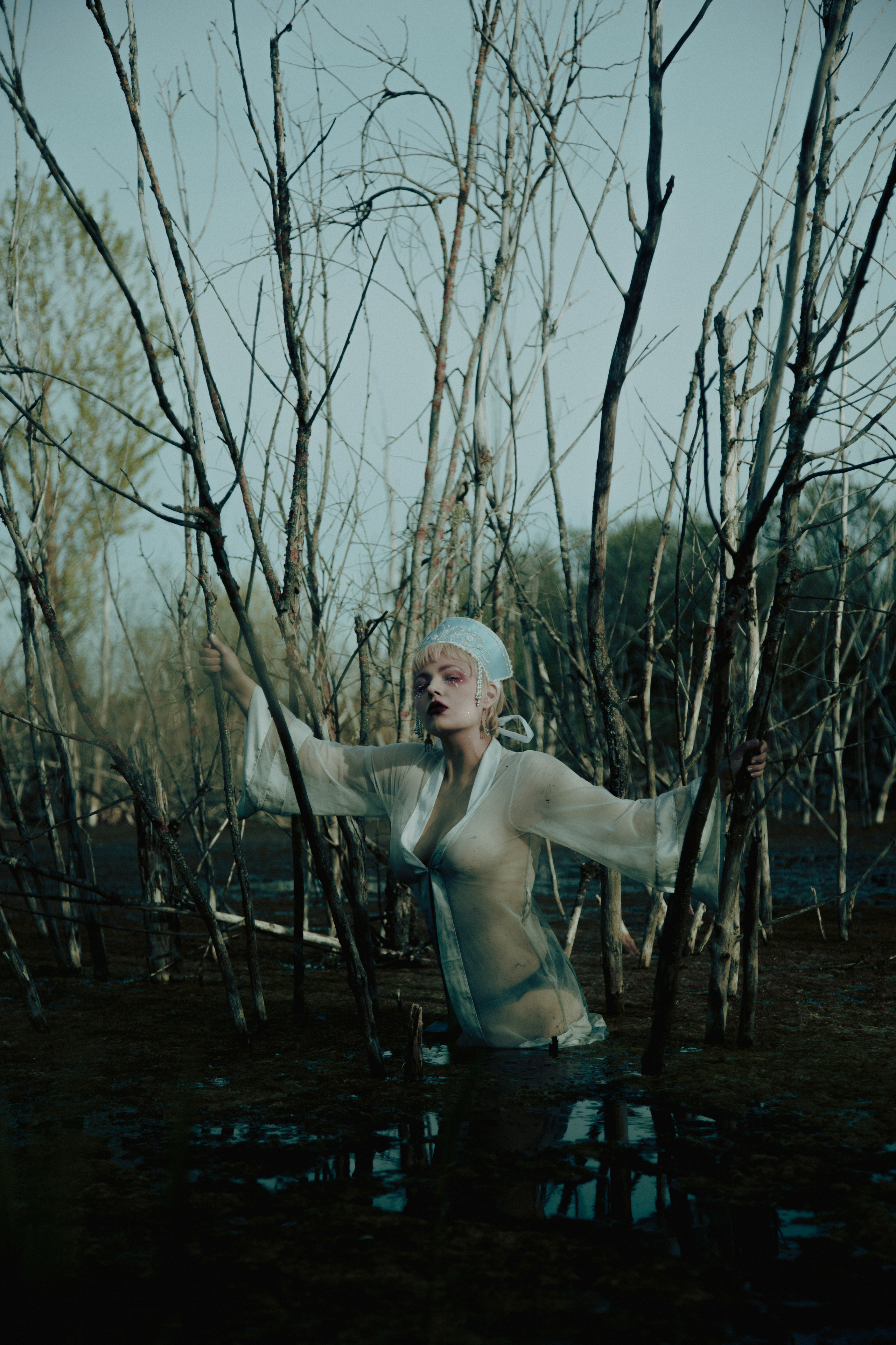 Кокошник в болоте. Креатор Ольга Яш