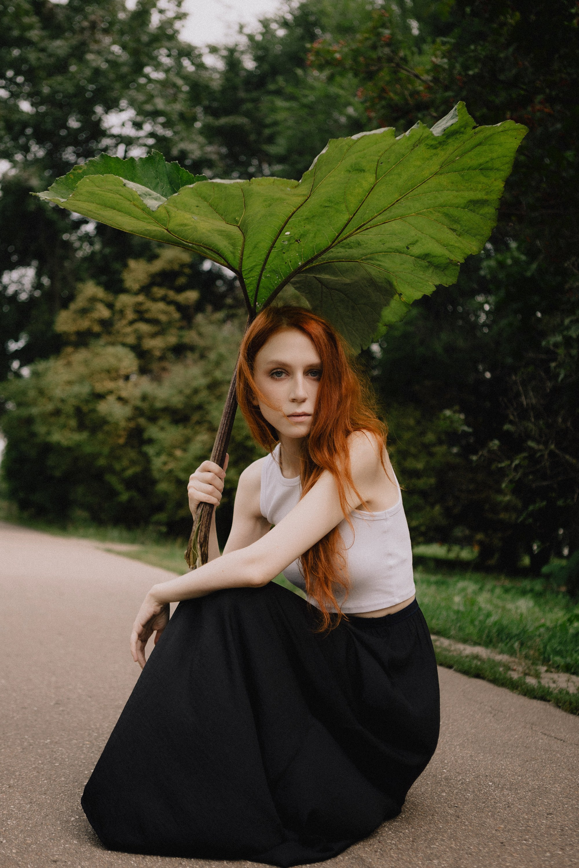 Фотосессия в лопухах в Москве