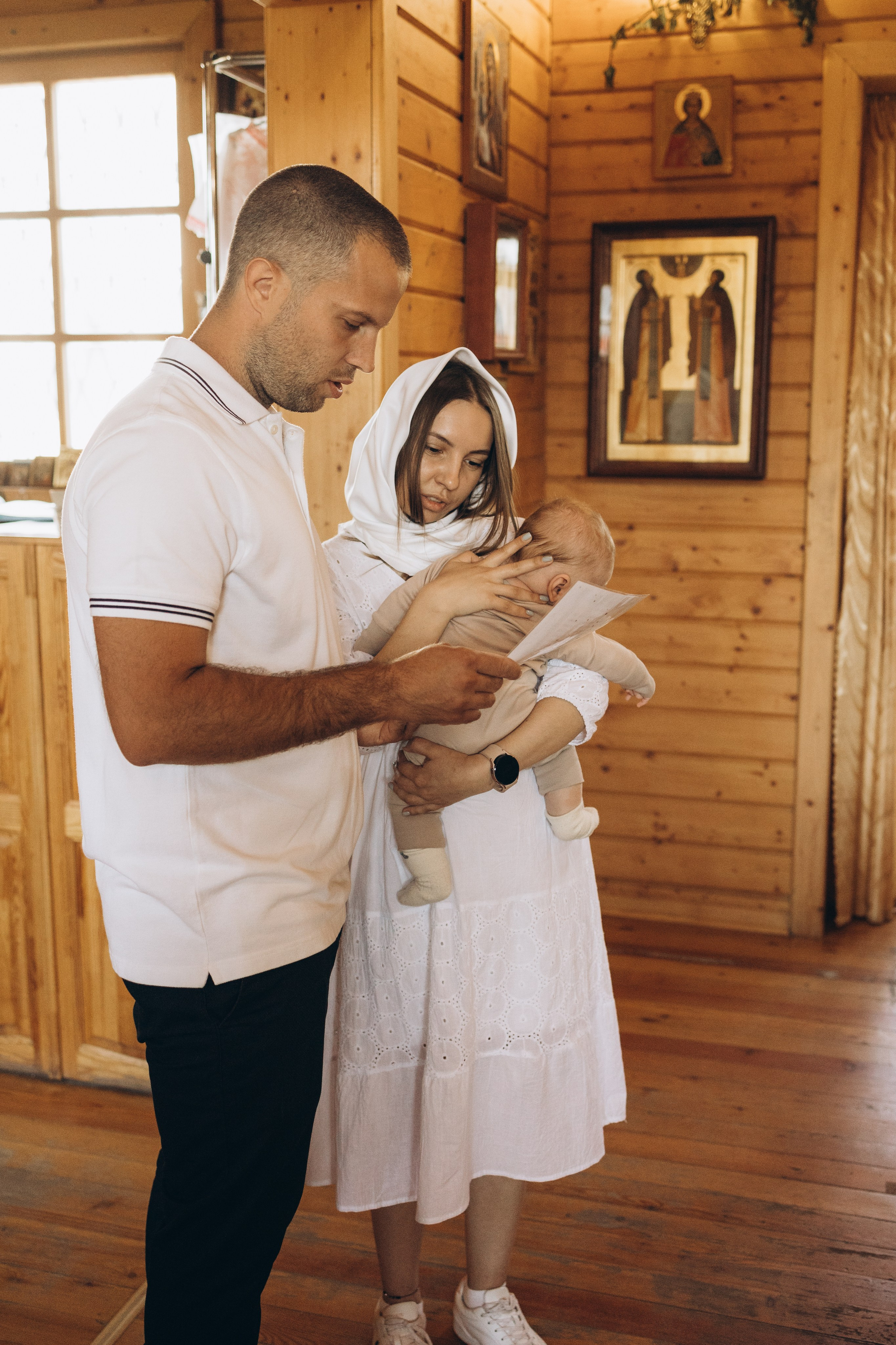Крещение Егора. Семейный фотограф в Москве Виктория Ястребинская