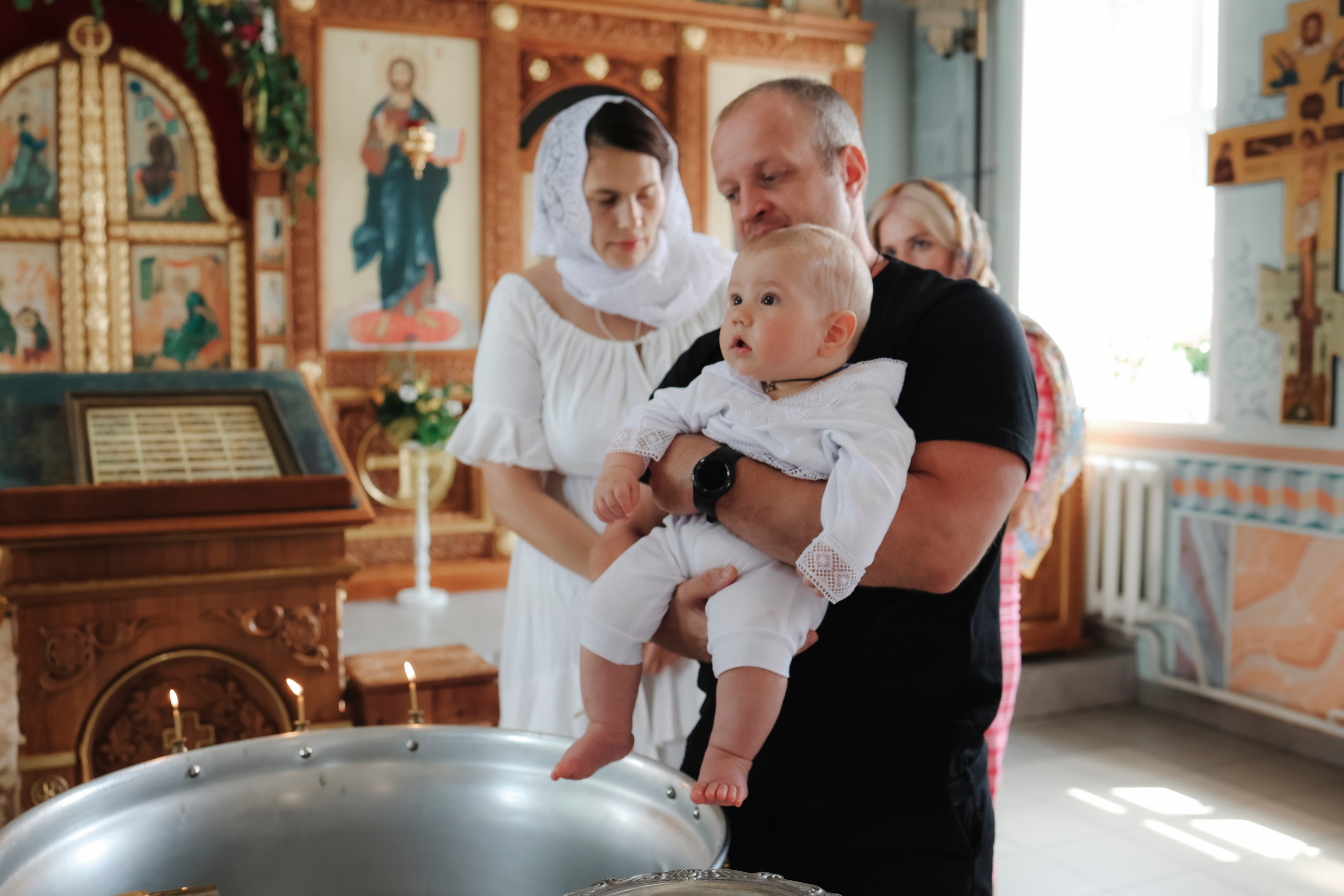 Крещение Гордея. Фотограф Новосибирск