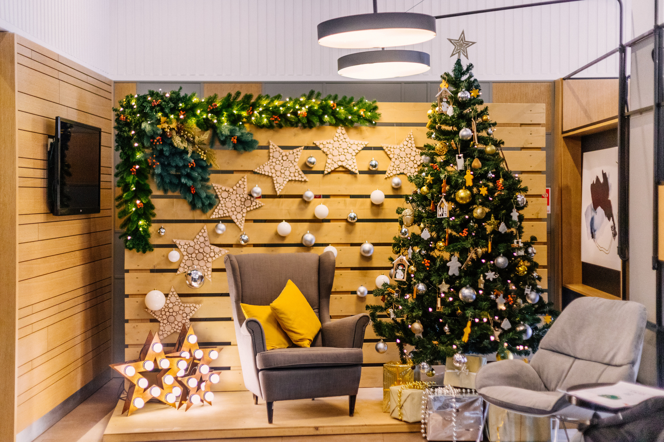 New Year декор. Отельный интерьерный фотограф Сочи