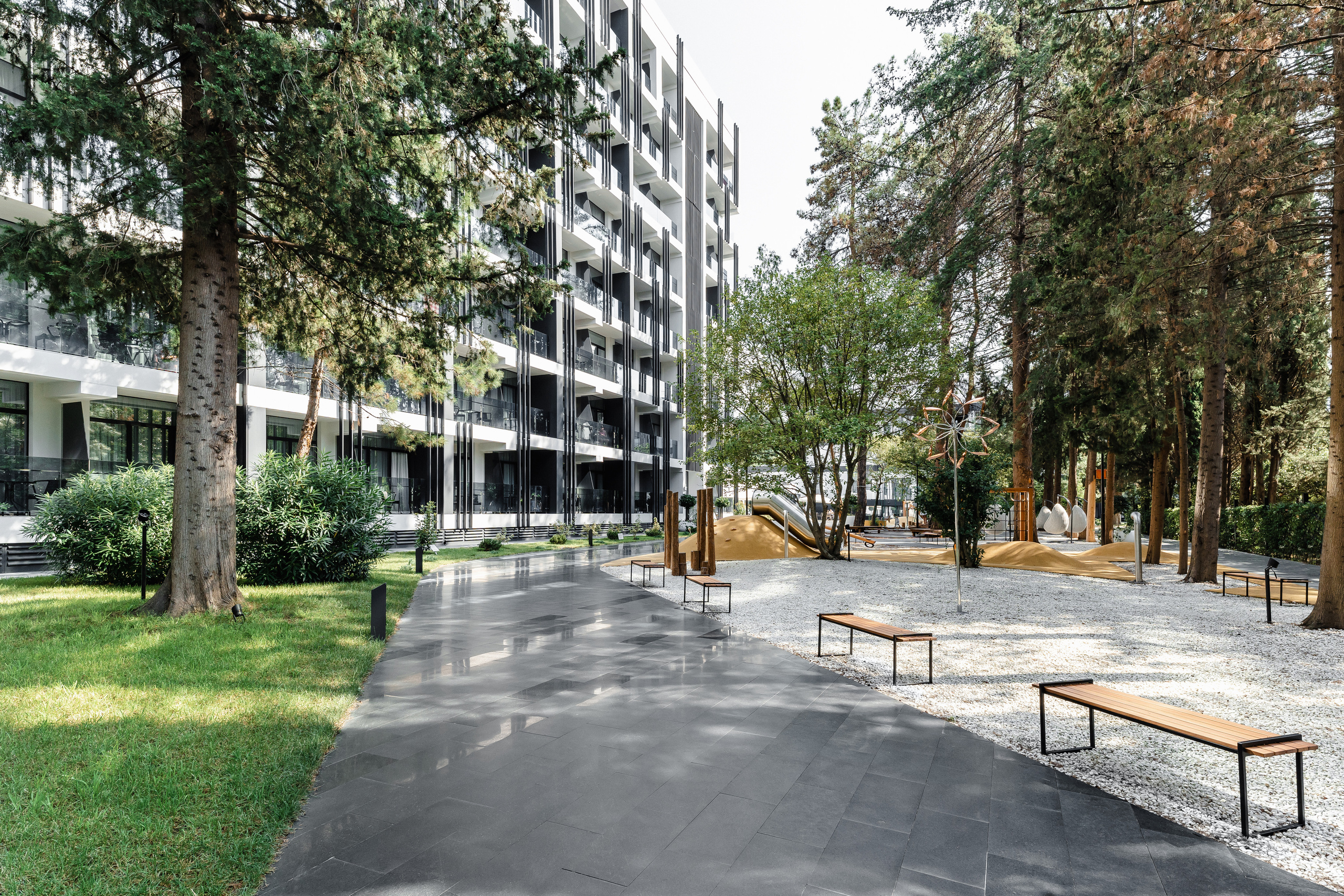 Фасадная фотосъёмка отелей Сочи. Отельный интерьерный фотограф Сочи