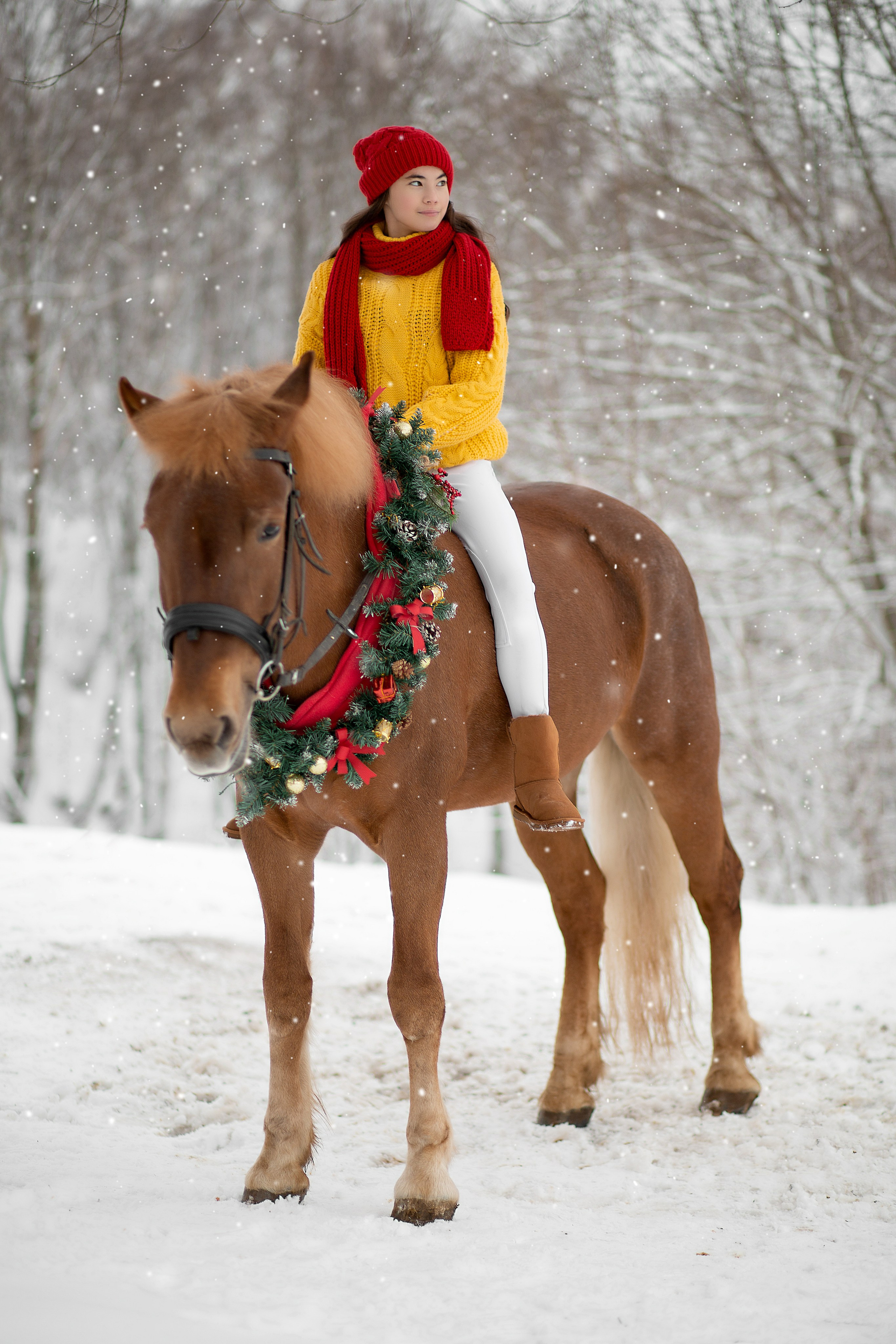 Наталья и Радуга. Фотосессия с лошадьми в Нижнем Новгороде