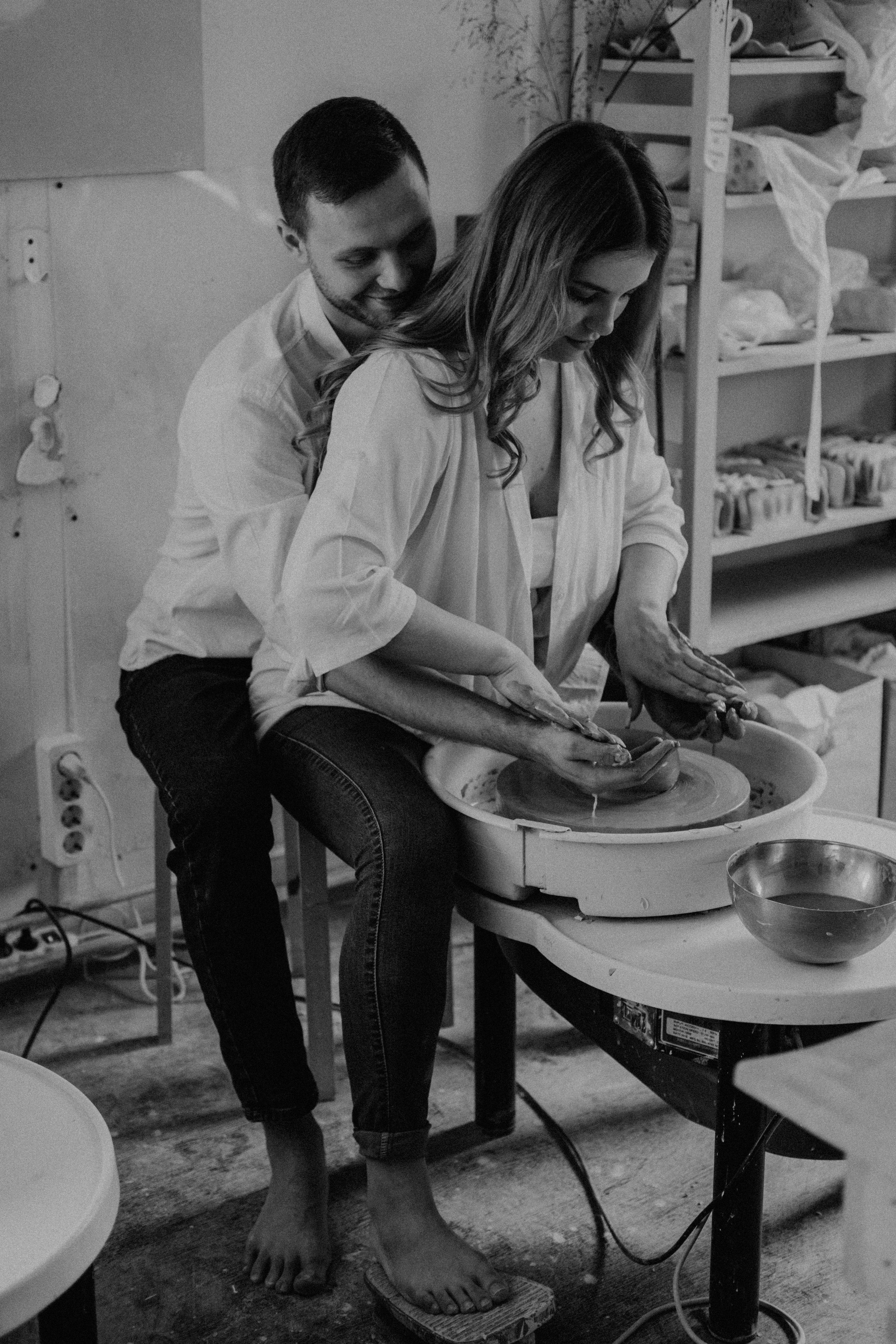 идеи для фотосессии в гончарной мастерской