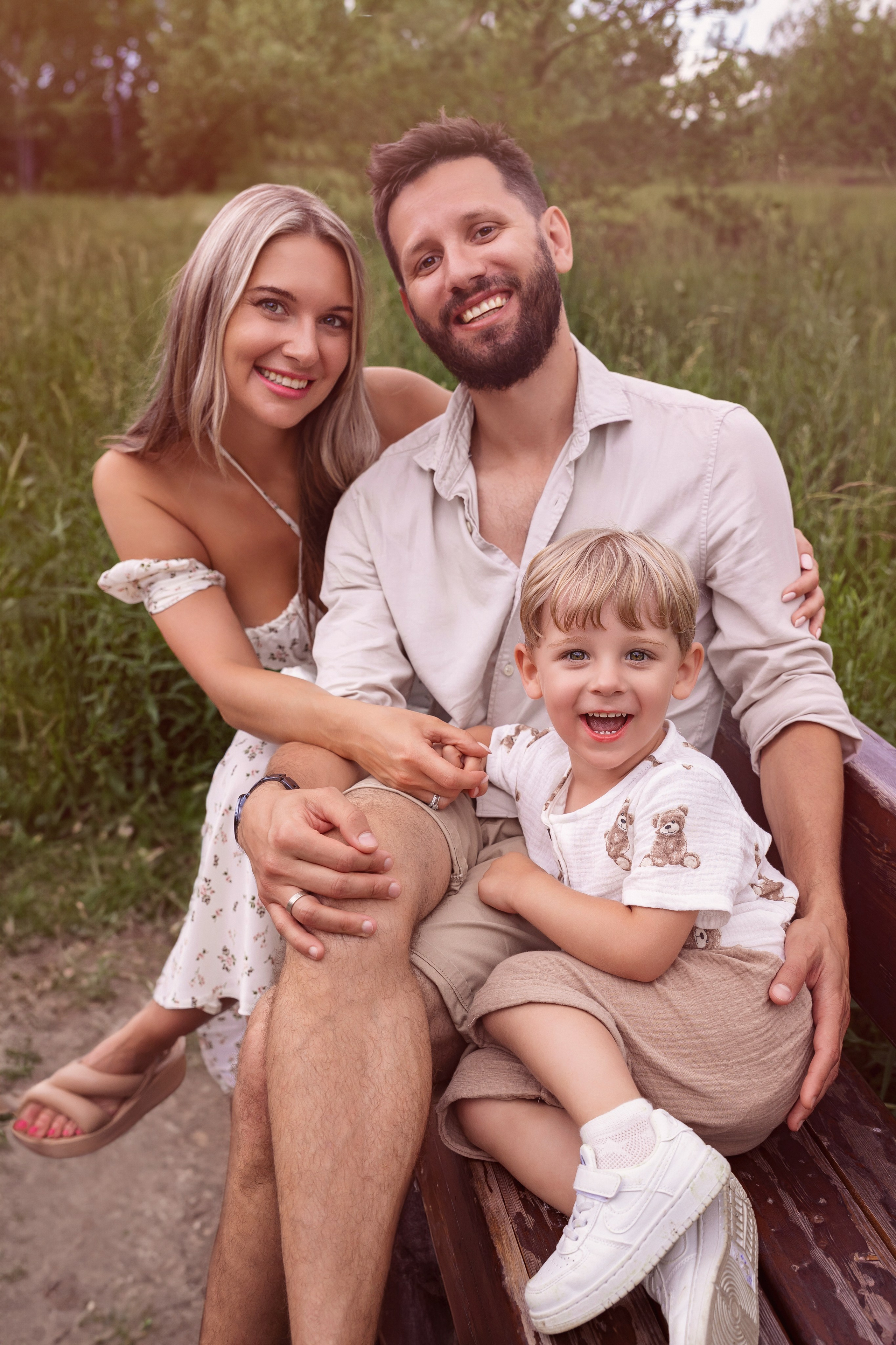 Семейная фотосессия на цветочной поляне. Трубинова Екатерина | Семейный фотограф | Москва