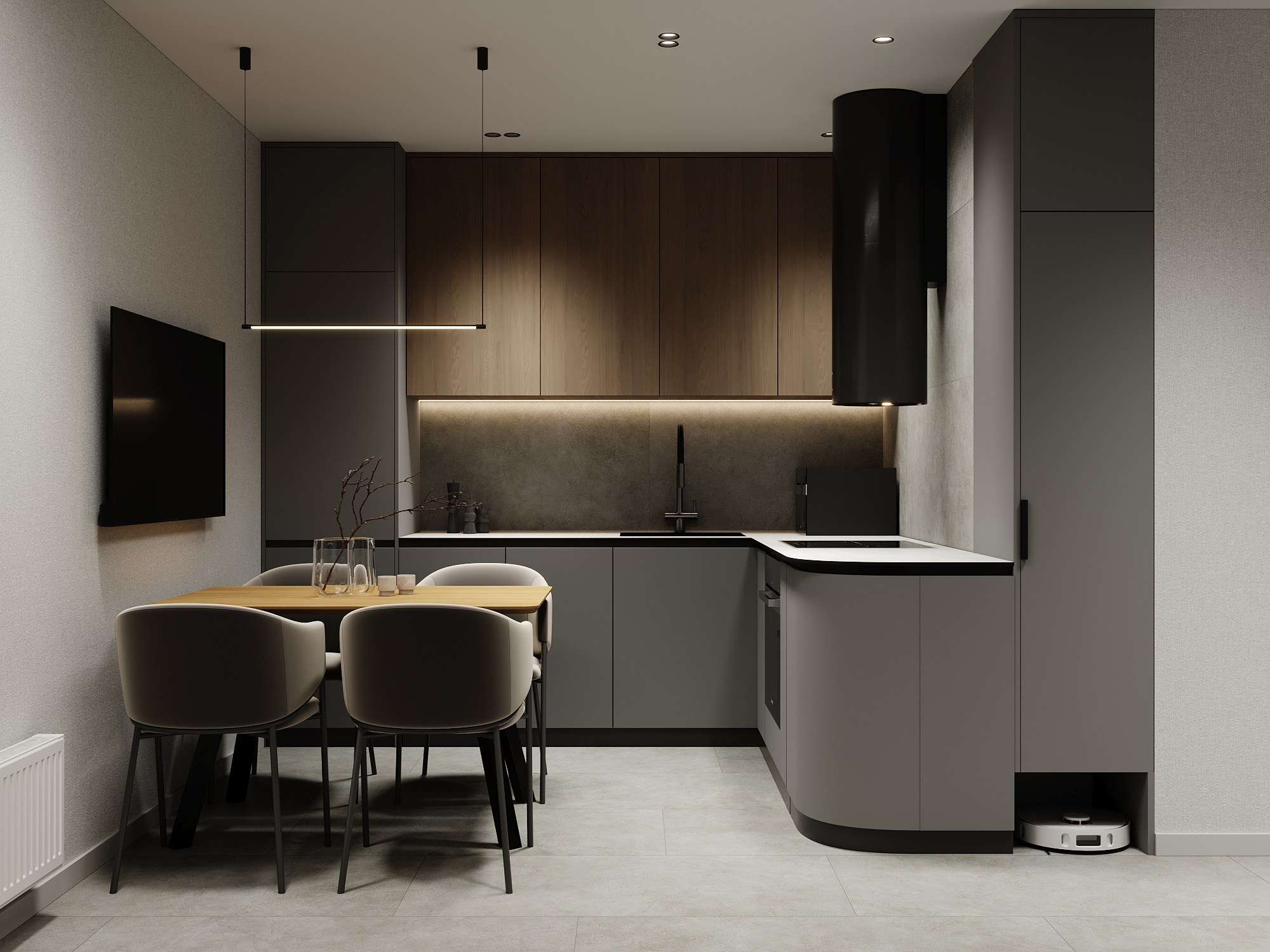 ЖК Станция спортивная 55 м². Дизайнер интерьера квартир и частных домов в Казани