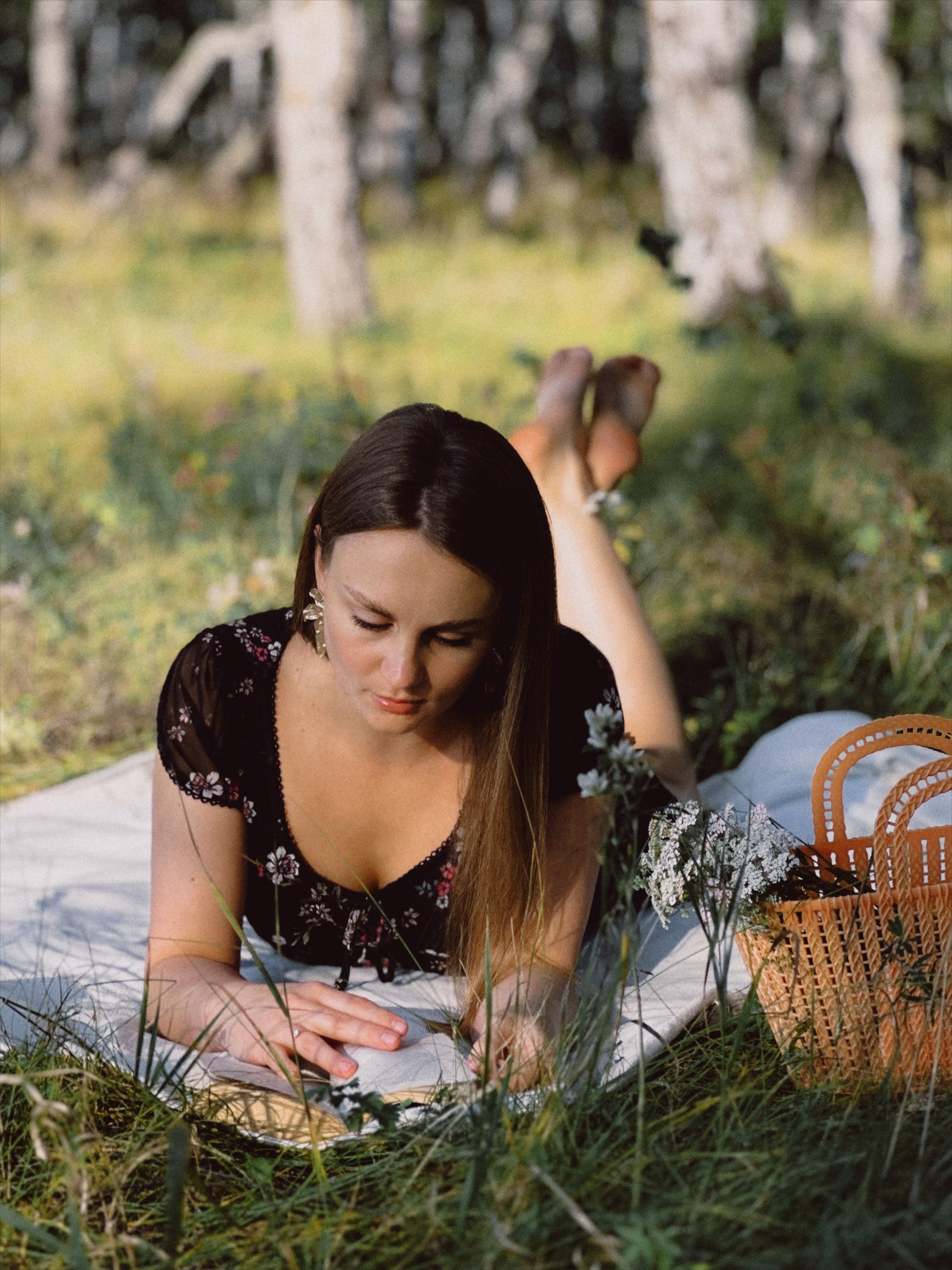 Ретро в берёзовом лесу. Чувственный мобильный фотограф в Казани и Сочи Дьяченко Дарья