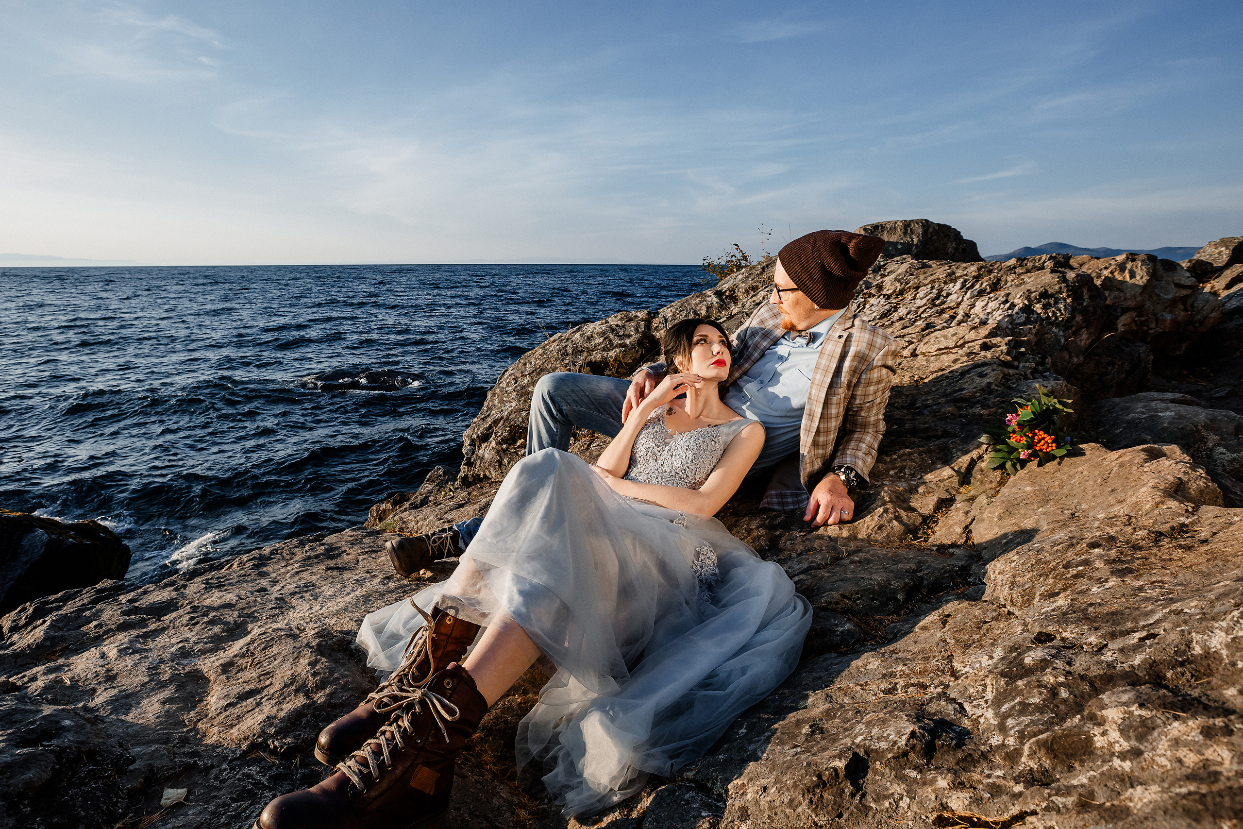 Настя и Олег. Сентябрь на Байкале. Фотограф и видеограф в Улан-Удэ: Аюна Габагуева и Артём Шаханов
