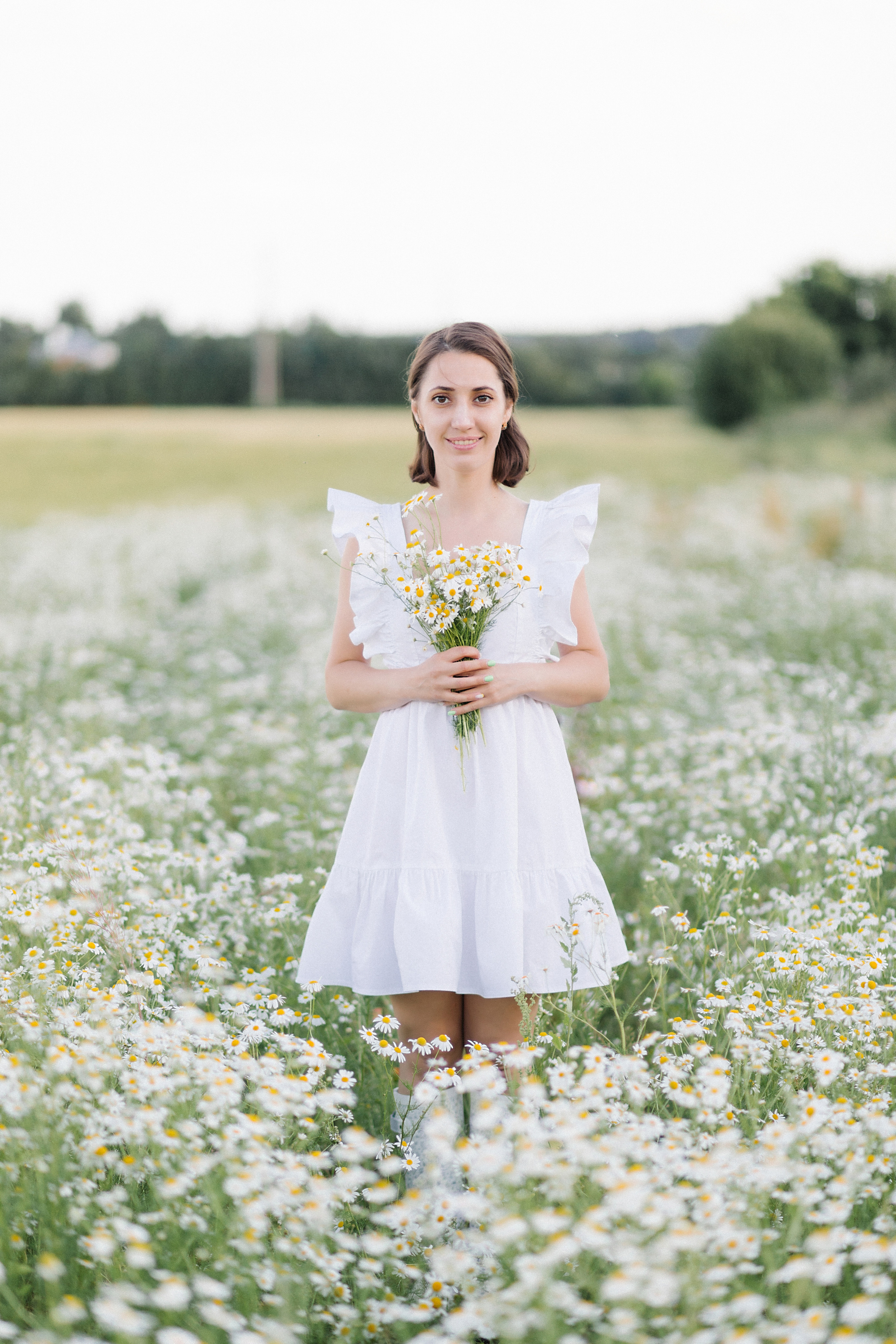 Фотосессия в поле. Лена Крутова. Фотограф в Москве