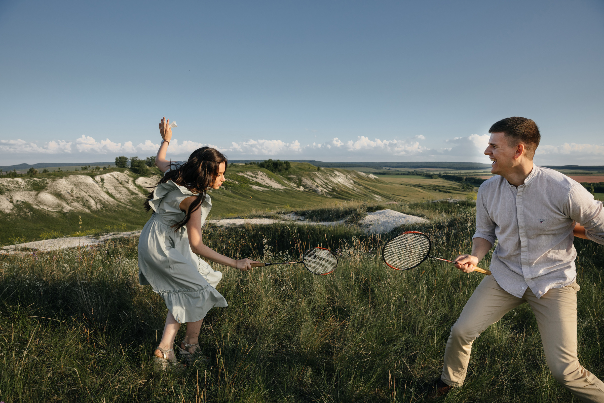 Холмы и бадминтон. Свадебный фотограф в Ульяновске Алексей Китов
