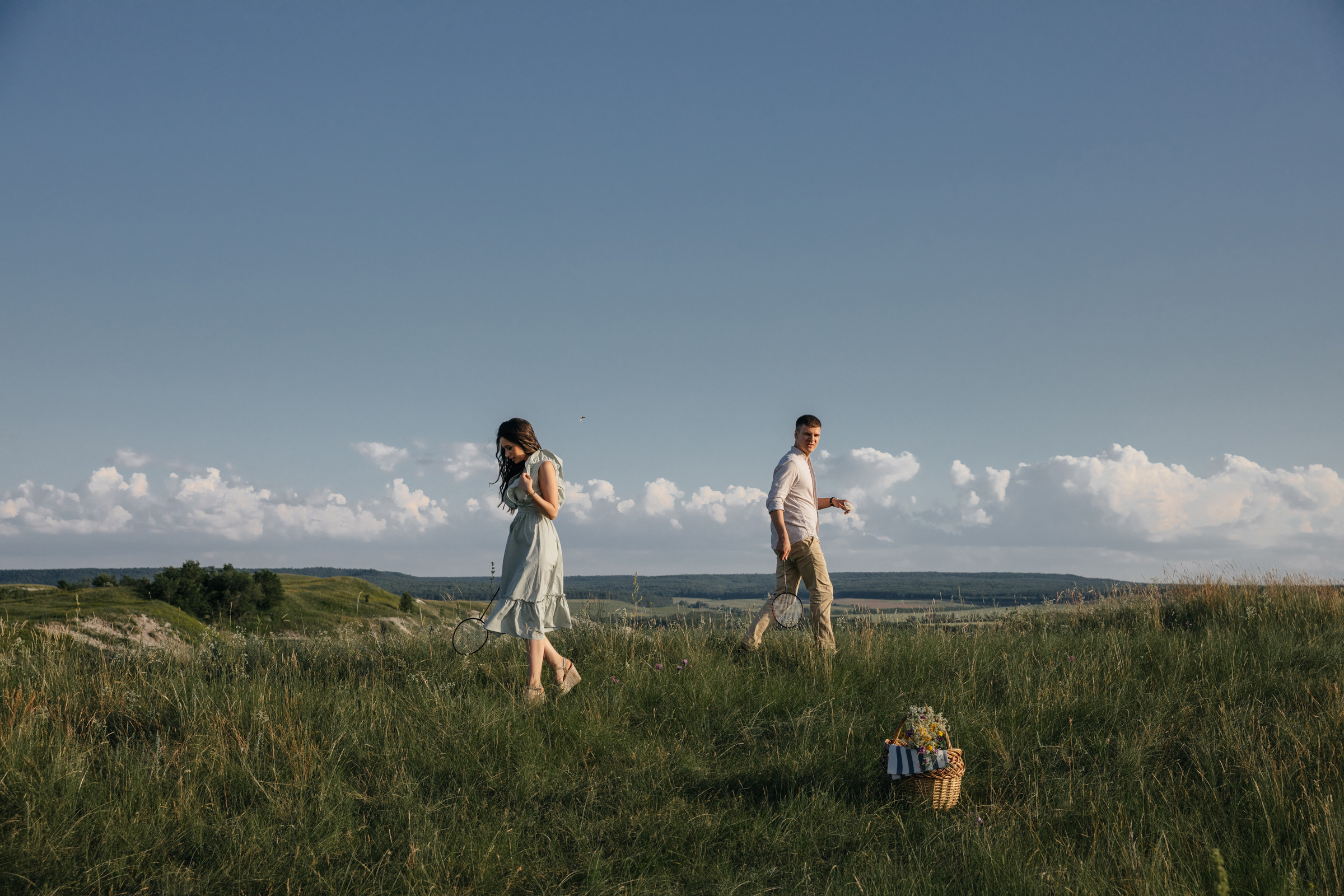 Холмы и бадминтон. Свадебный фотограф в Ульяновске Алексей Китов