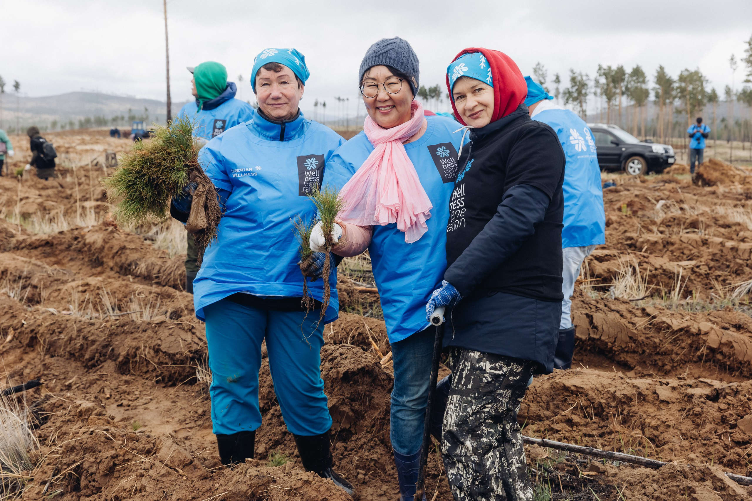 Siberian wellness. Ежегодная акция по посадке деревьев. Свадебный и семейный фотограф в Улан-Удэ