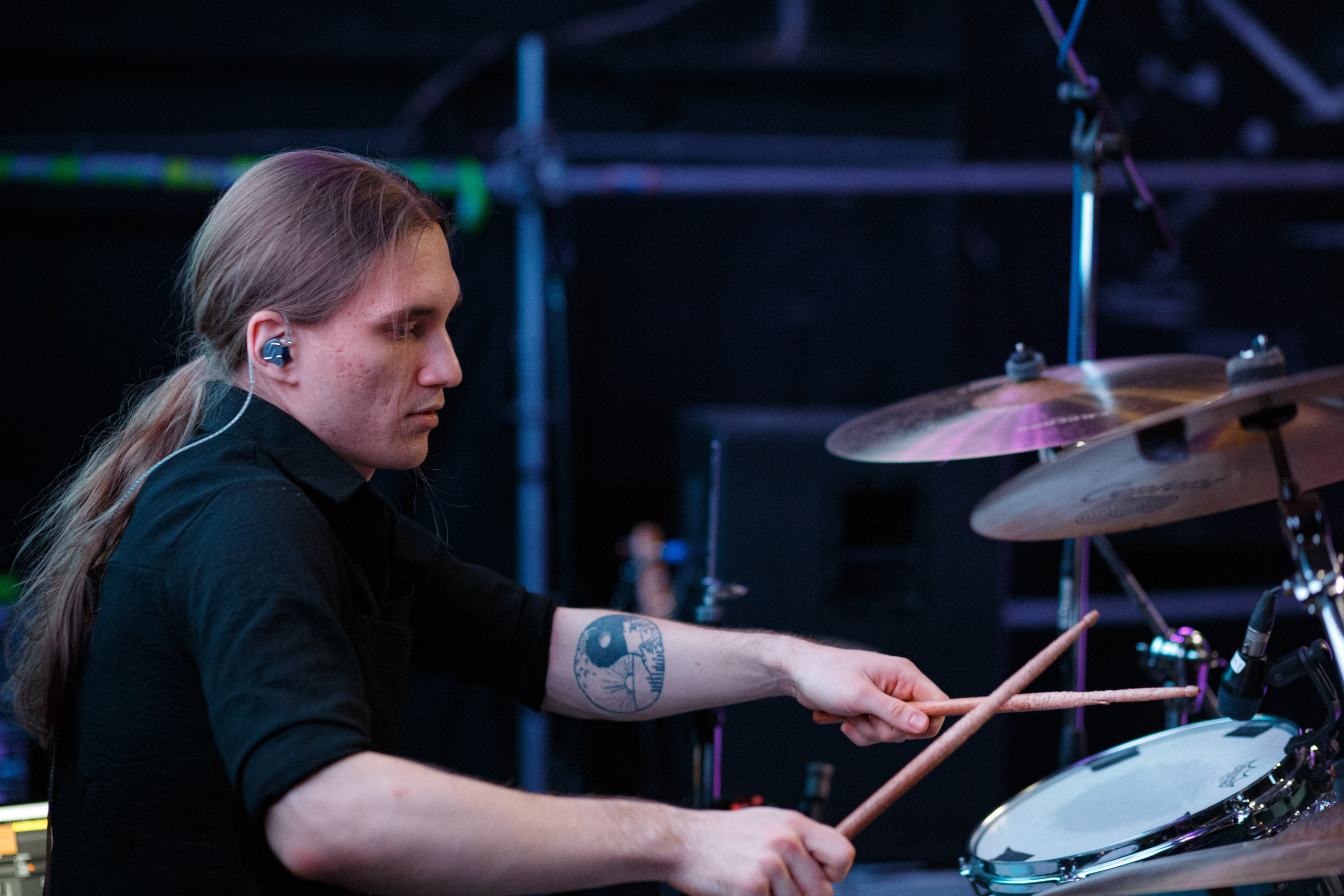 Репортажная съёмка – концерт в Перми, барабанщик