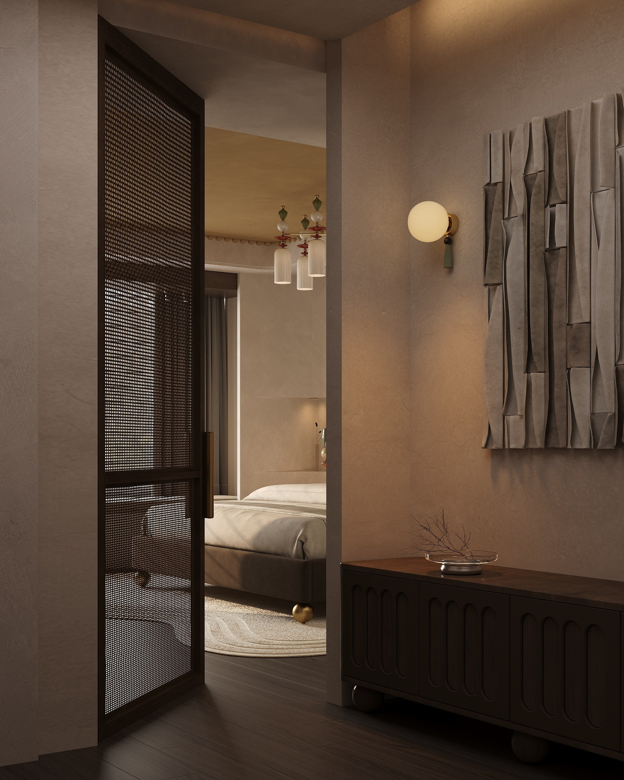 Cozy bedroom. Solovets visualization