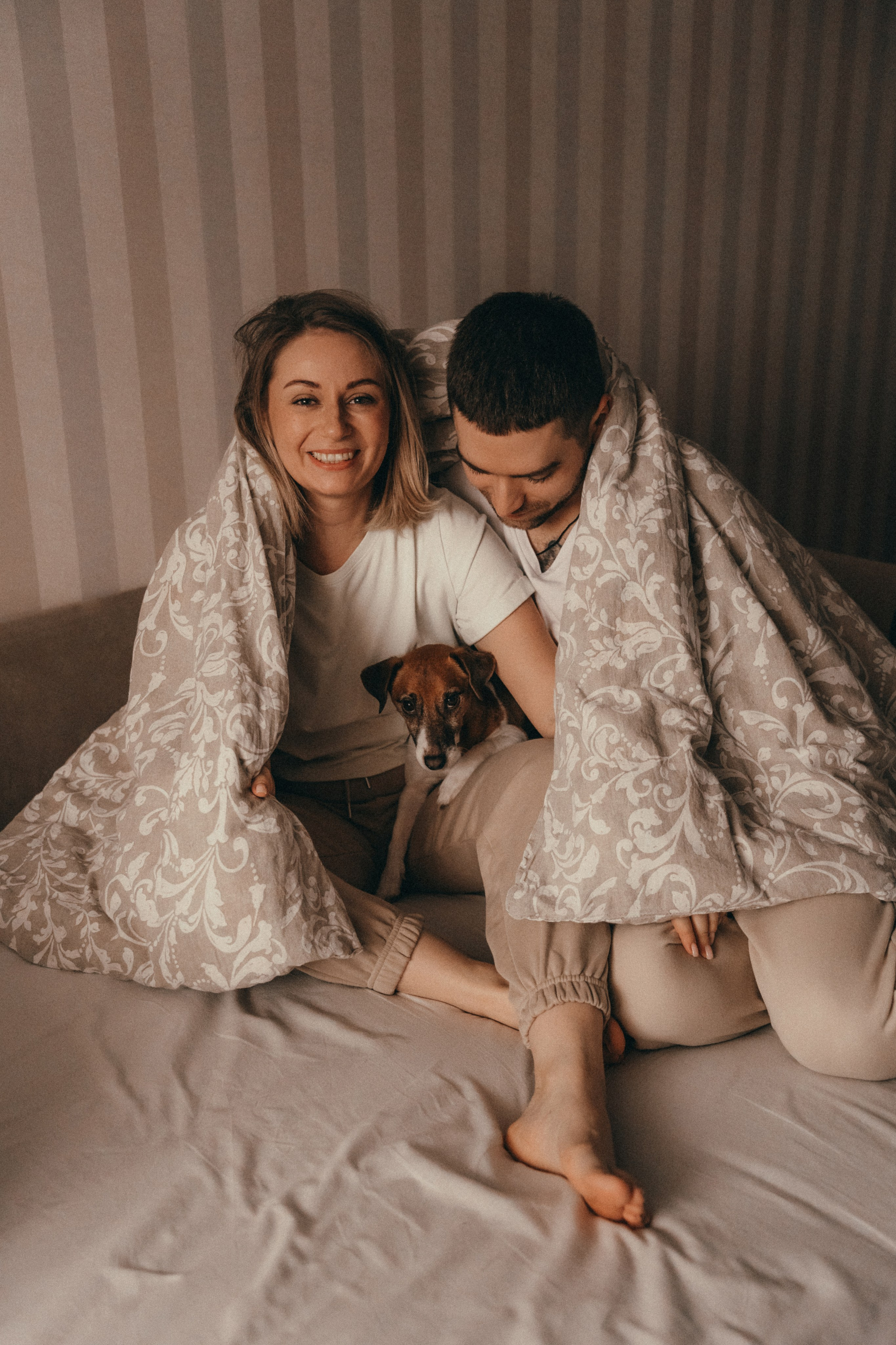 Сергей, Катя и Есения. Семейный фотограф • Домашние съемки в Нижнем Новгороде