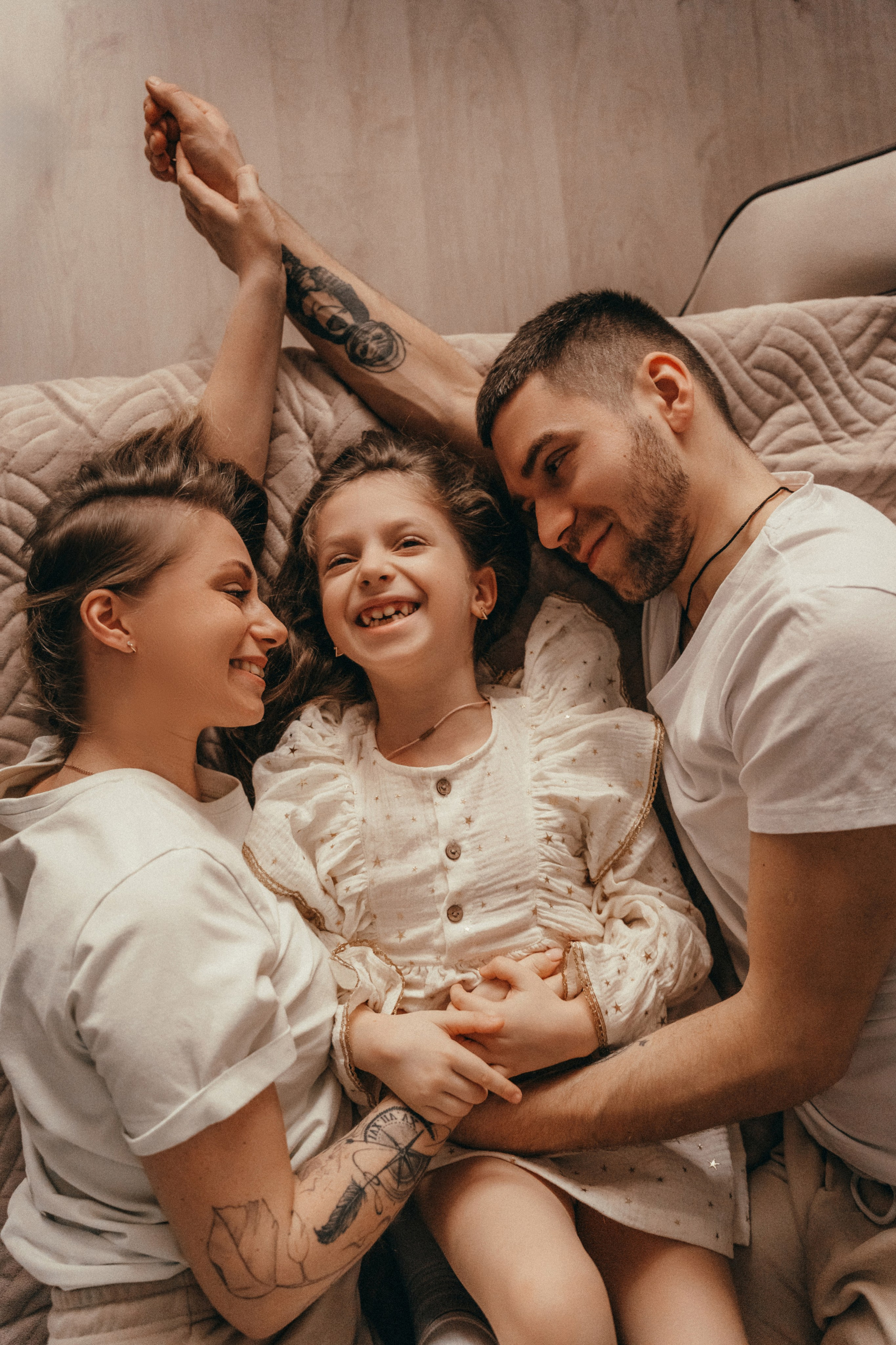 Сергей, Катя и Есения. Семейный фотограф • Домашние съемки в Нижнем Новгороде