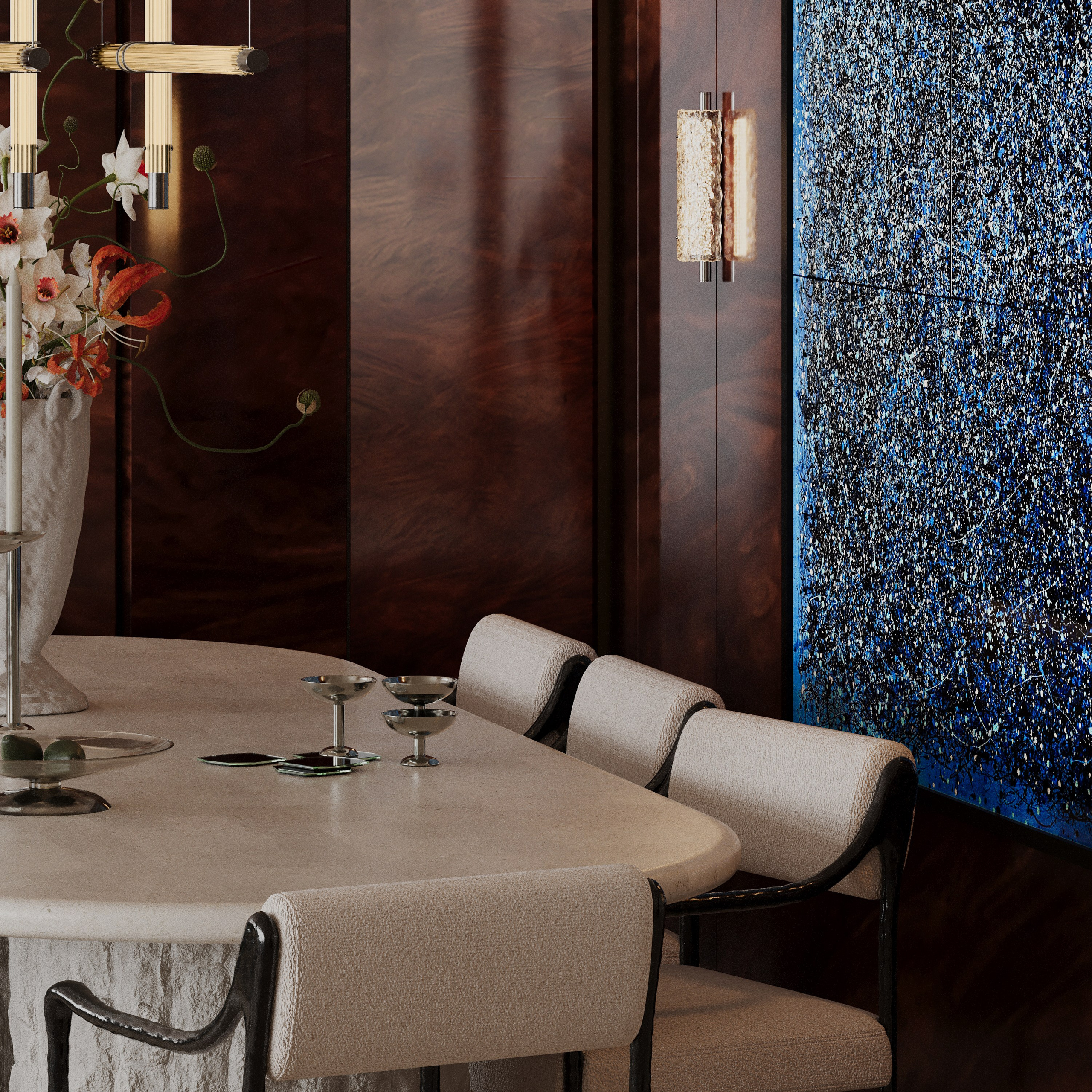 Апартаменты в эклектичном стиле с яркими акцентами 164 m². SHAIMERDINOVA INTERIORS