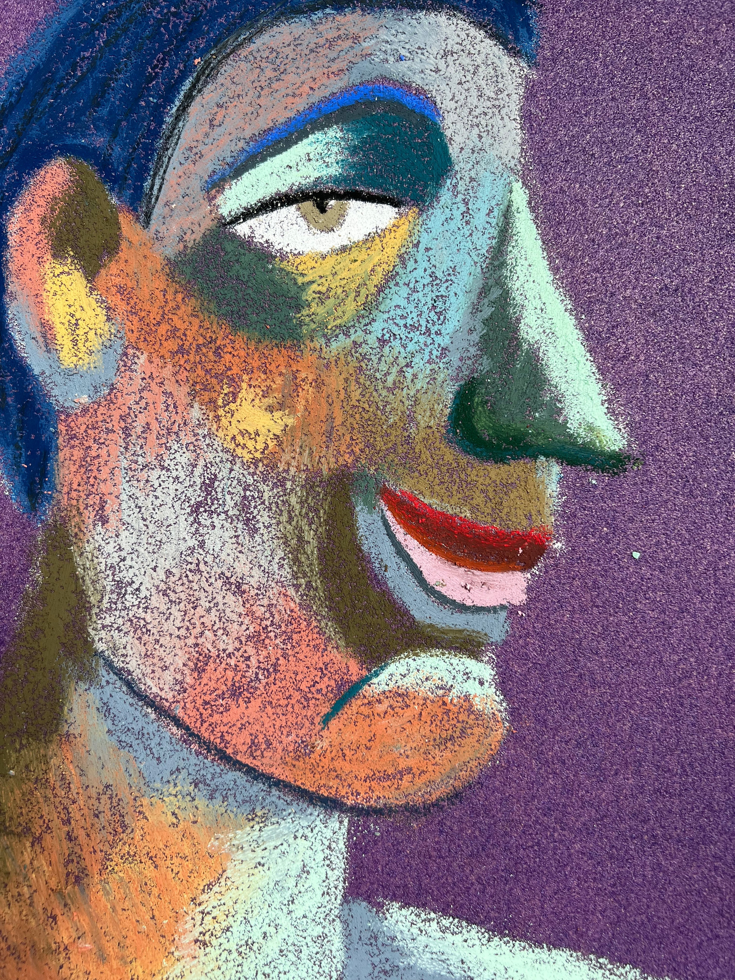 Office Medium: Oil pastel, sandpaper Size: 28 x 23 cm