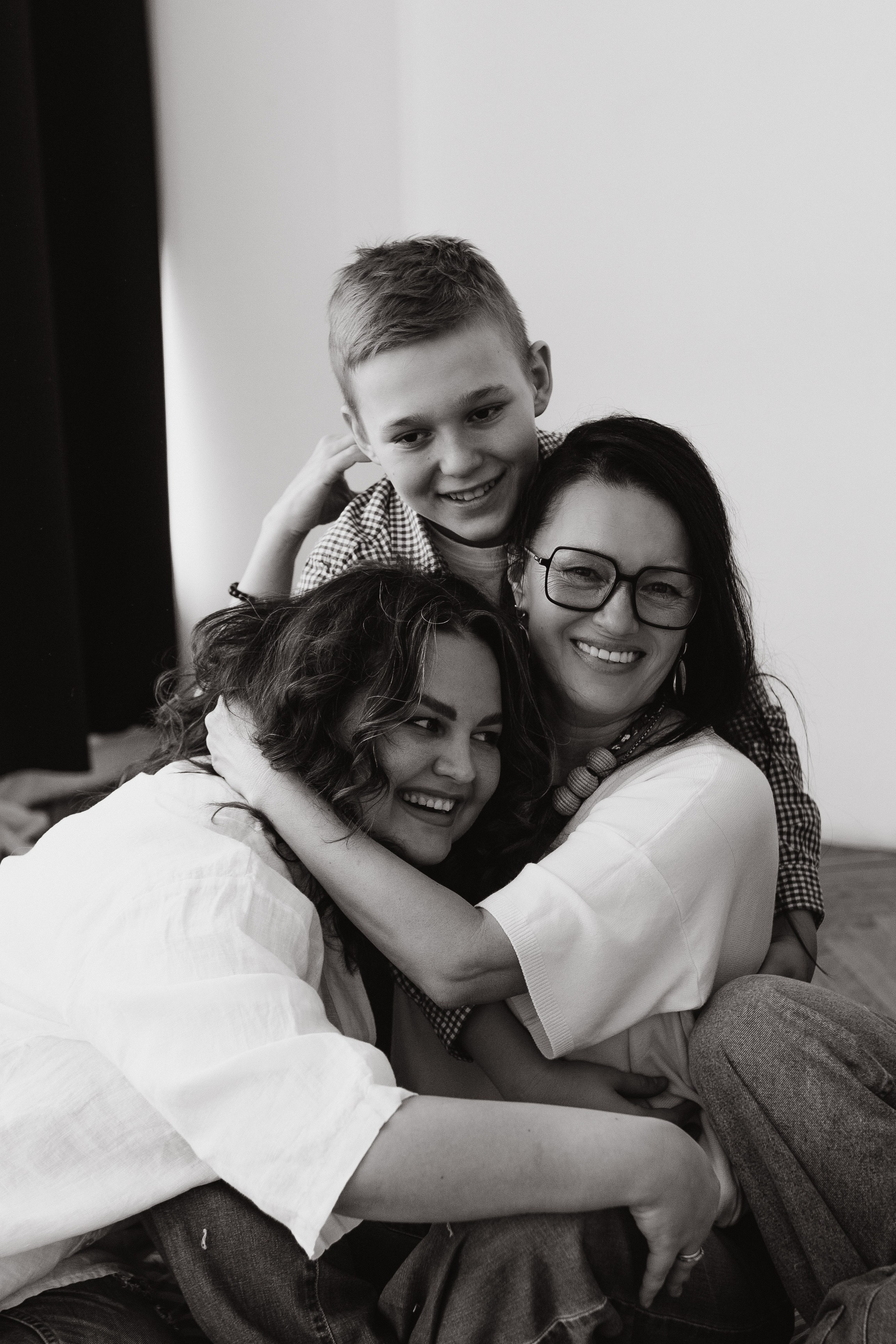 Большая семья в студии. Семейный фотограф в Москве Жукова Анна