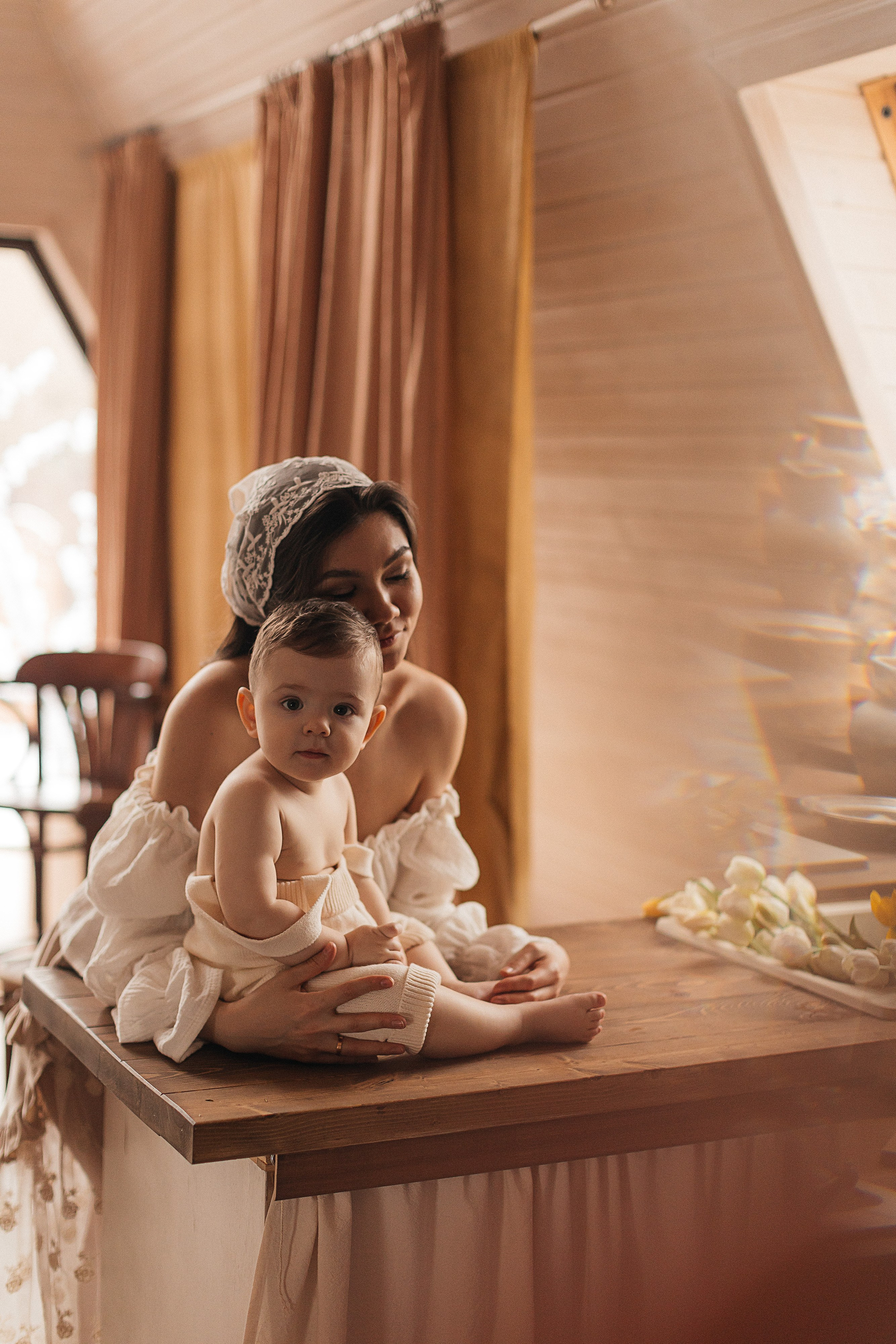 Нежность, мама и малыш. Фотограф Москва