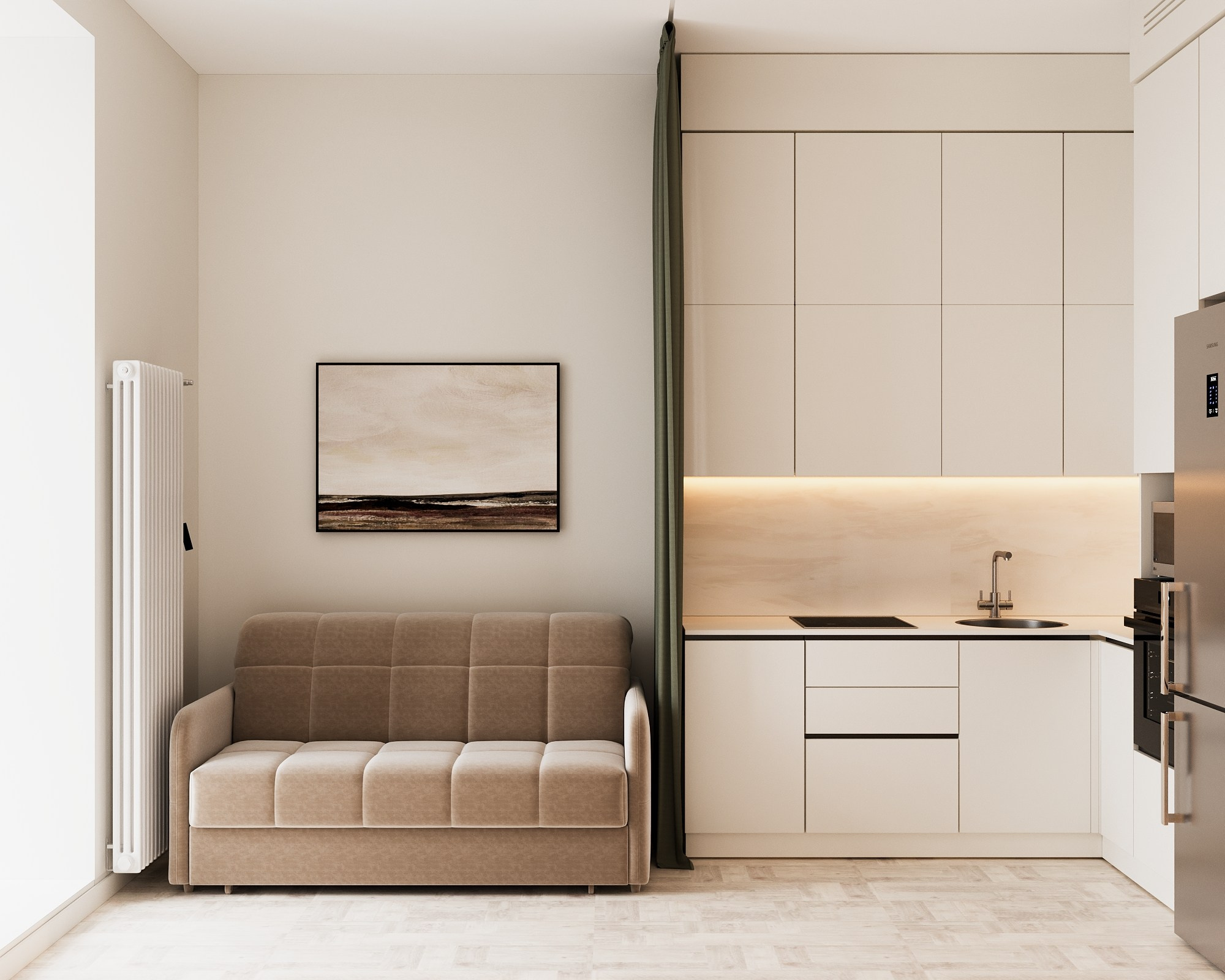 Кухня-гостиная. Визуализатор Векшина Елена