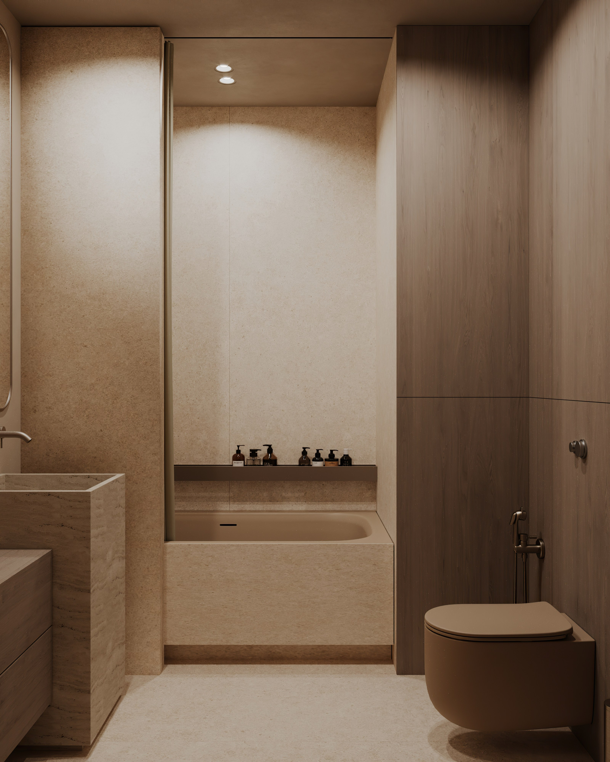 Санузел при кабинете. Визуализатор Векшина Елена