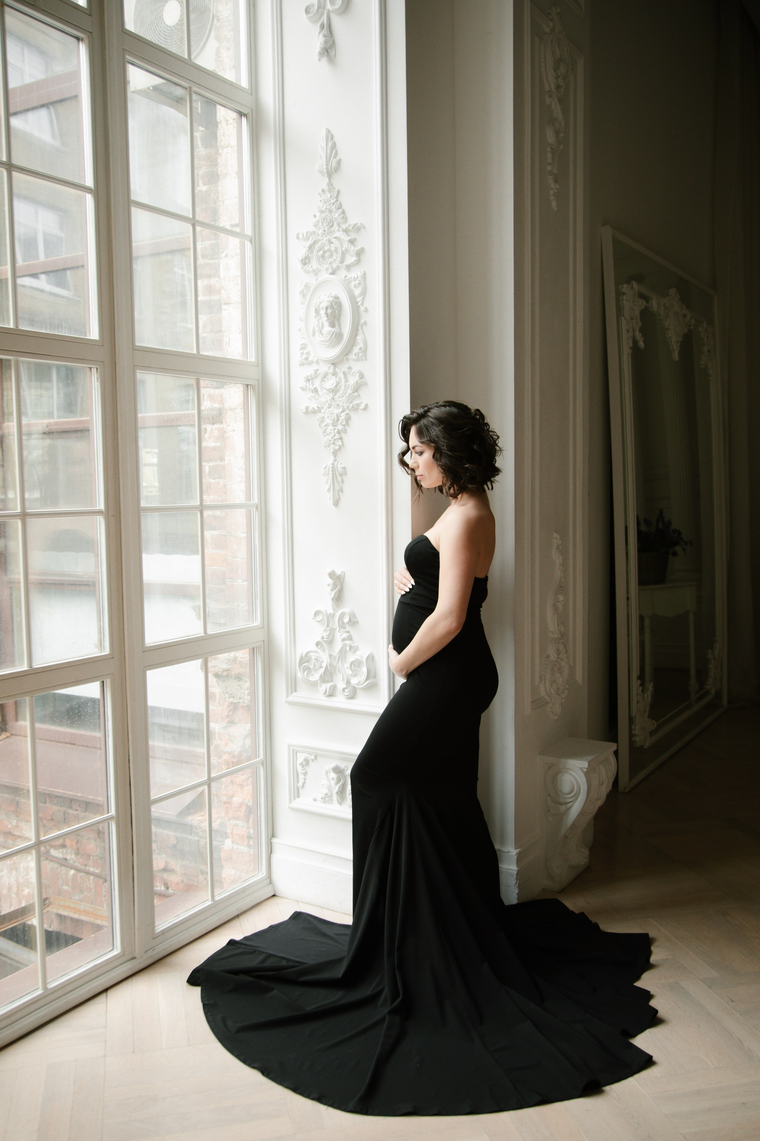 Чёрное платье. Свадебный и семейный фотограф Анастасия Романова в Москве и Московской области