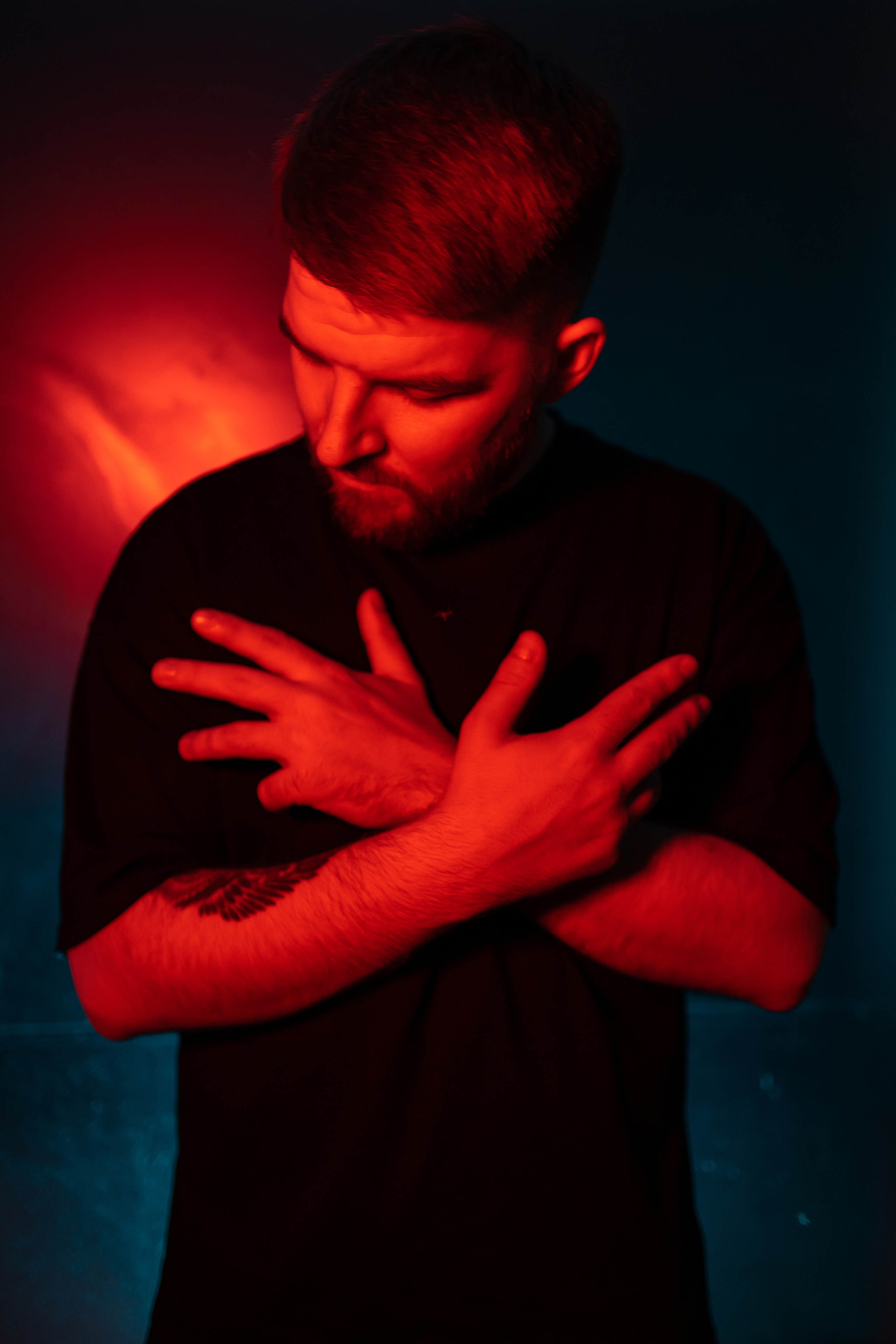 В ночном городе. Портретный фотограф