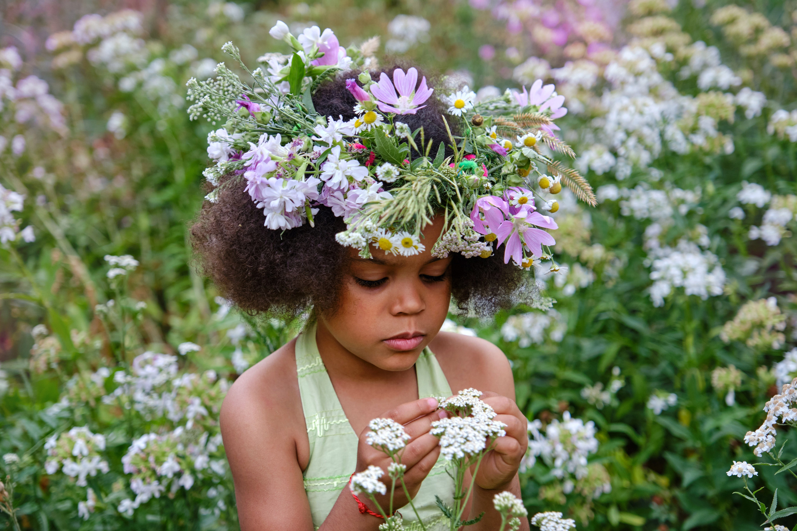 Летняя фотосессия на природе, в лесу, на улице. Семейная с детьми