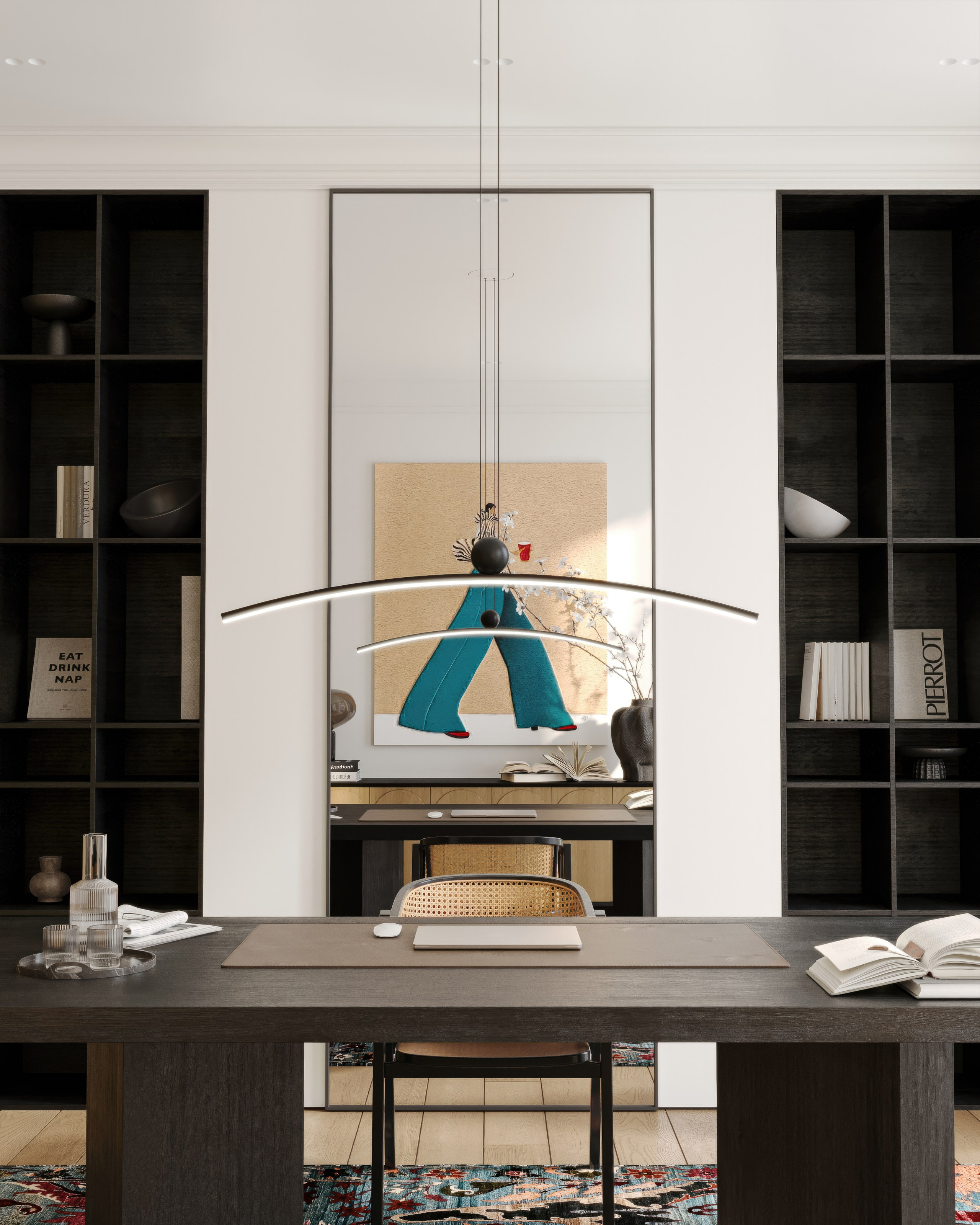 Кабинет. 3D визуализация интерьера и архитектурной среды