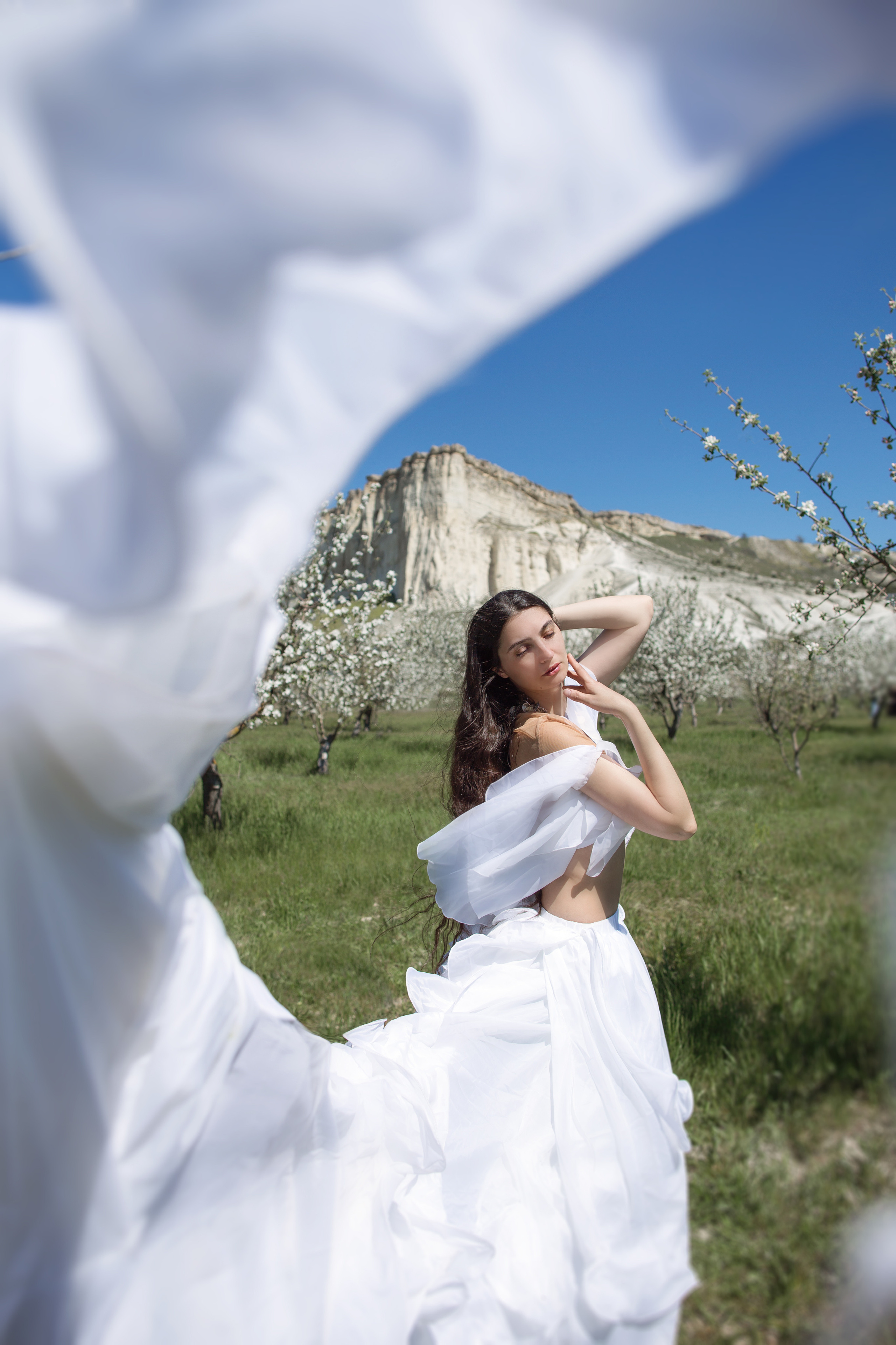 Фотосессия Людмилы в яблоневом саду. Фотограф Анапа, Краснодарский Край, Крым