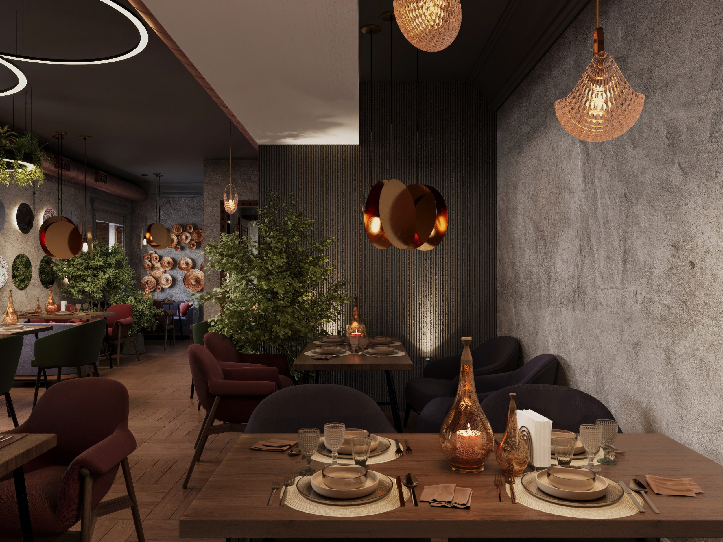 Ресторан восточной кухни. 3D-визуализатор Александр Зиновьев