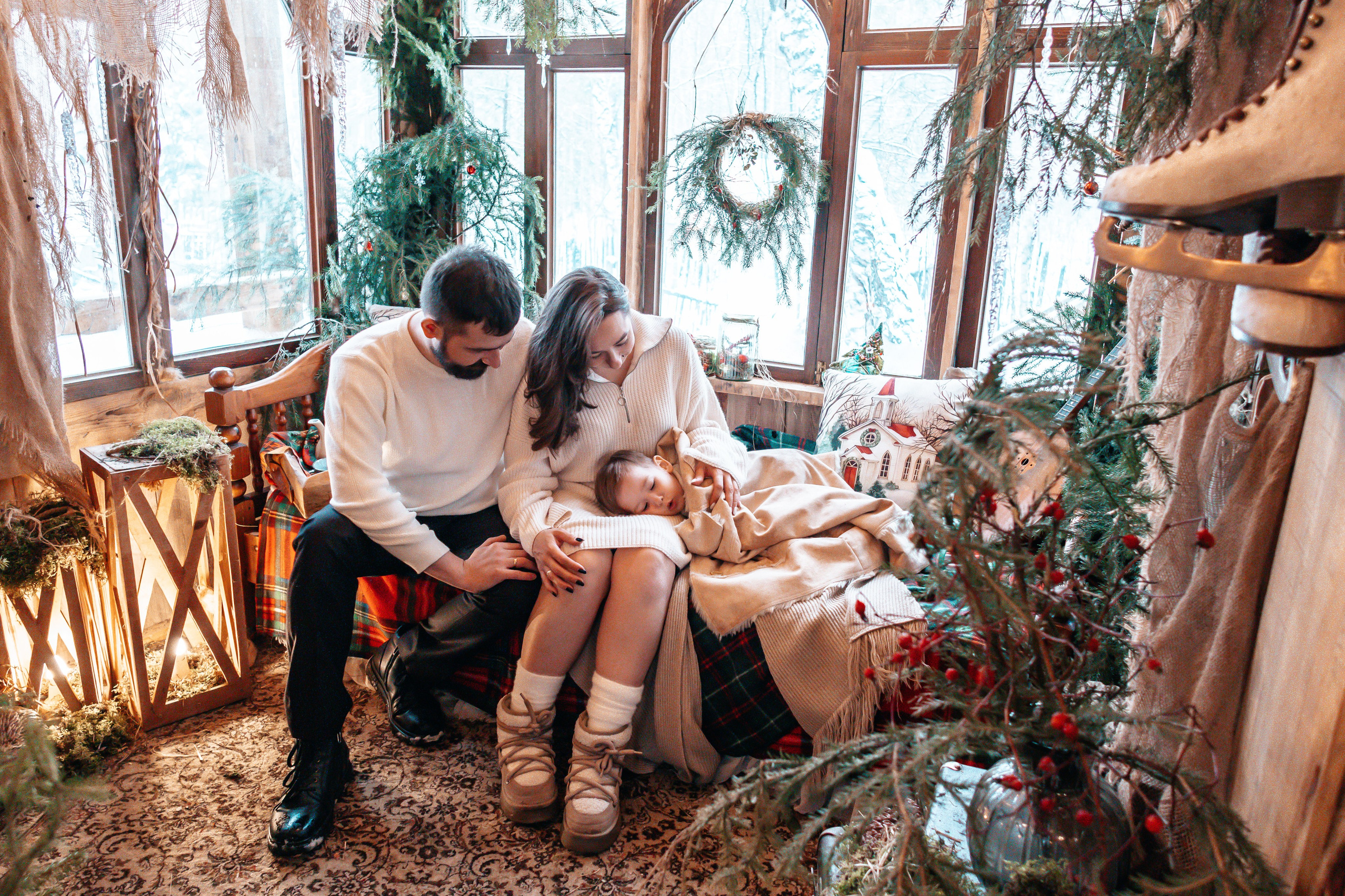 Семейная новогодняя фотосессия, Екатеринбург. Фотограф в Екатеринбурге Пойгина Елена