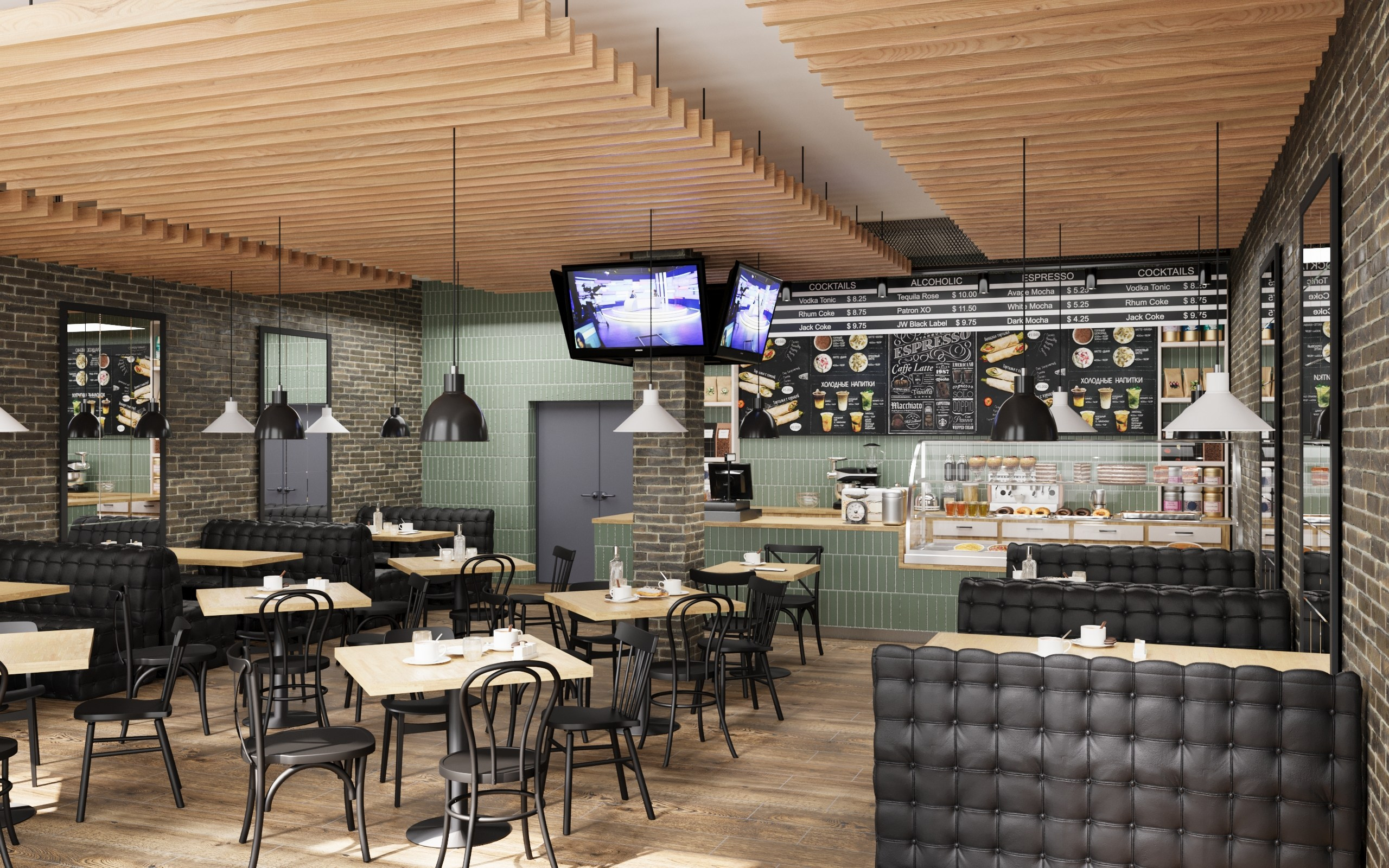 Кафе/ г. Троицк. Визуализация и анимация в Москве — Андрей Епифанов