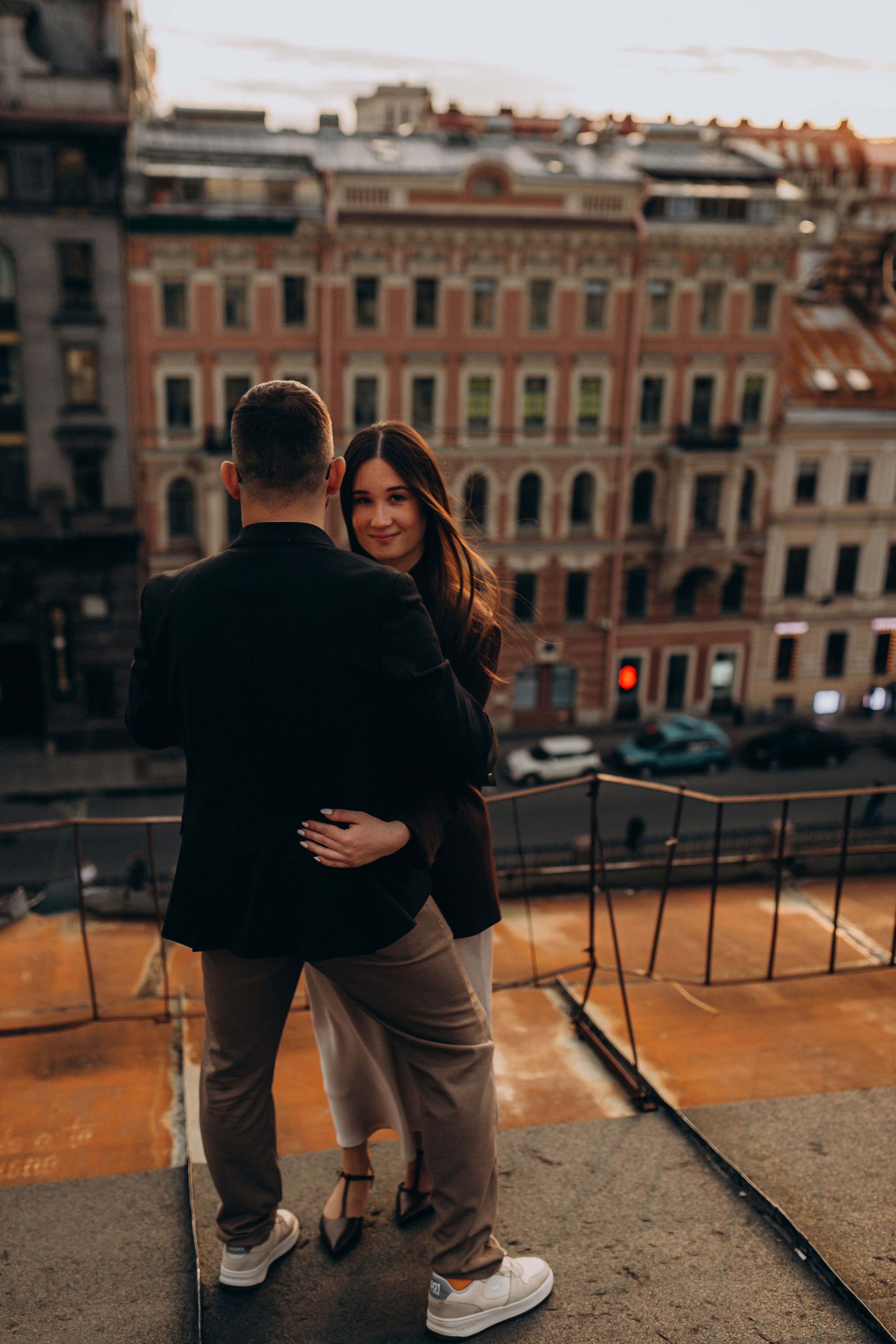 LoveStory на крышах Питера. Фотограф Санкт-Петербург Князева Елизавета