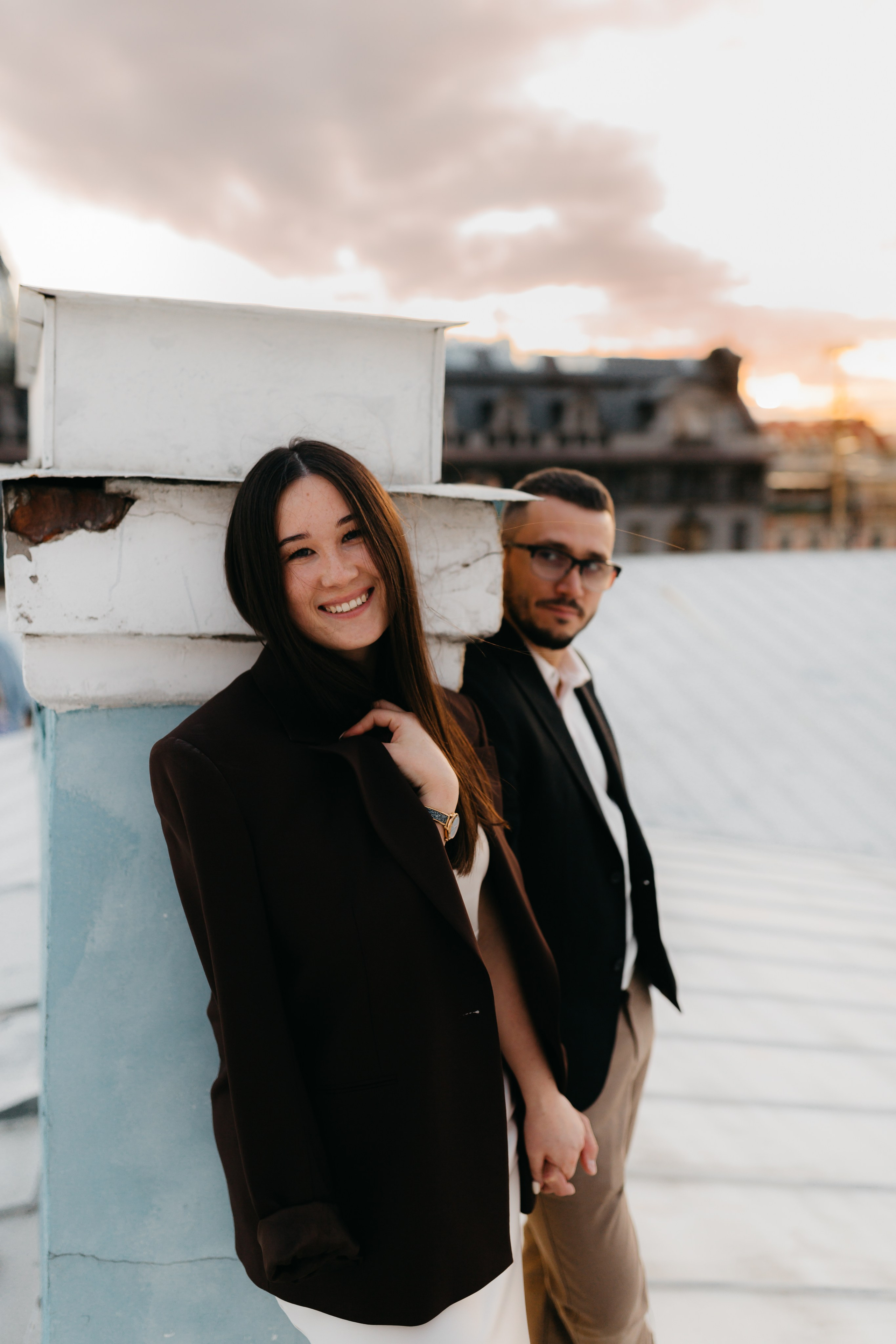 LoveStory на крышах Питера. Фотограф Санкт-Петербург Князева Елизавета