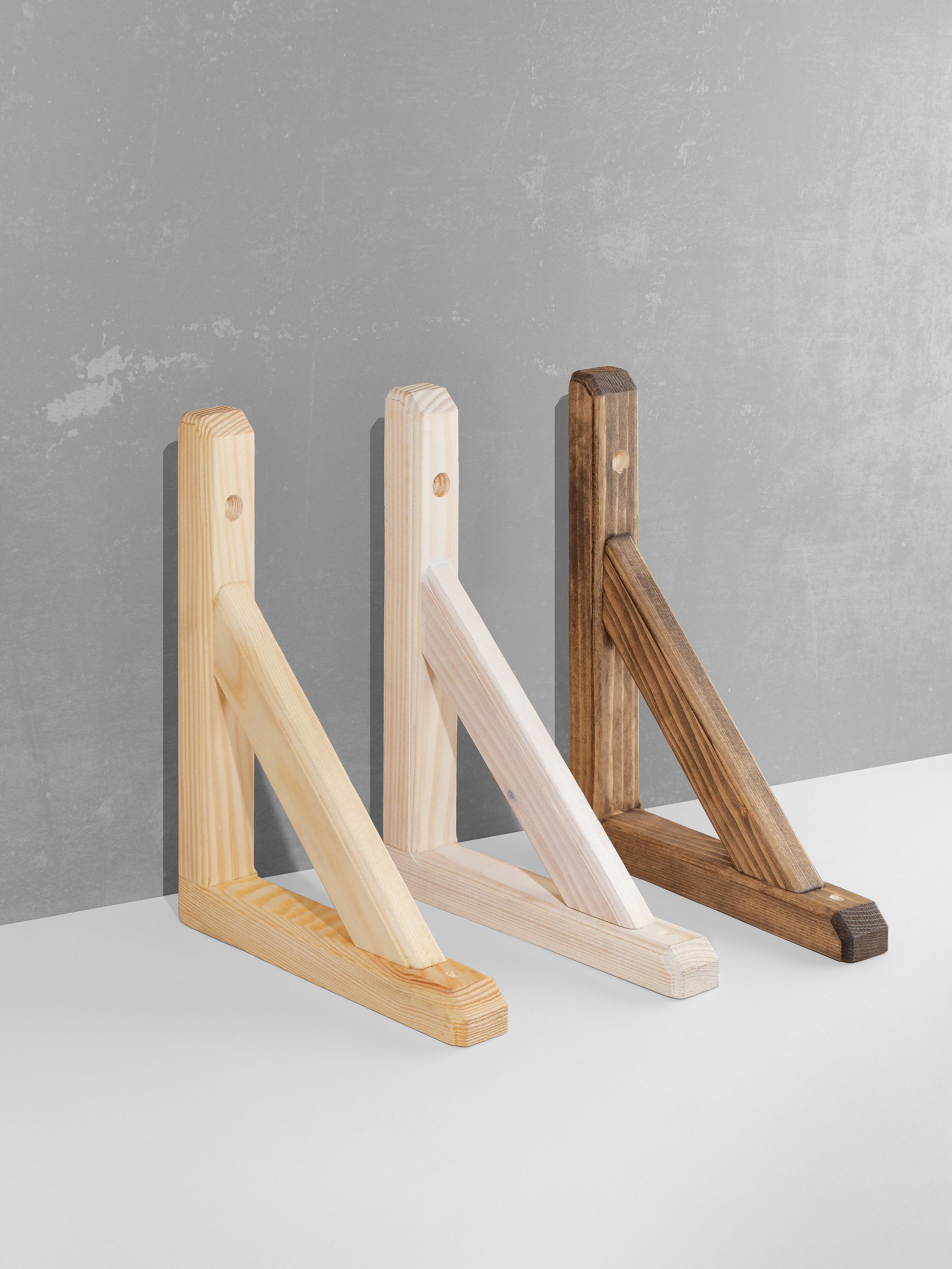 Консоли из дерева для полок