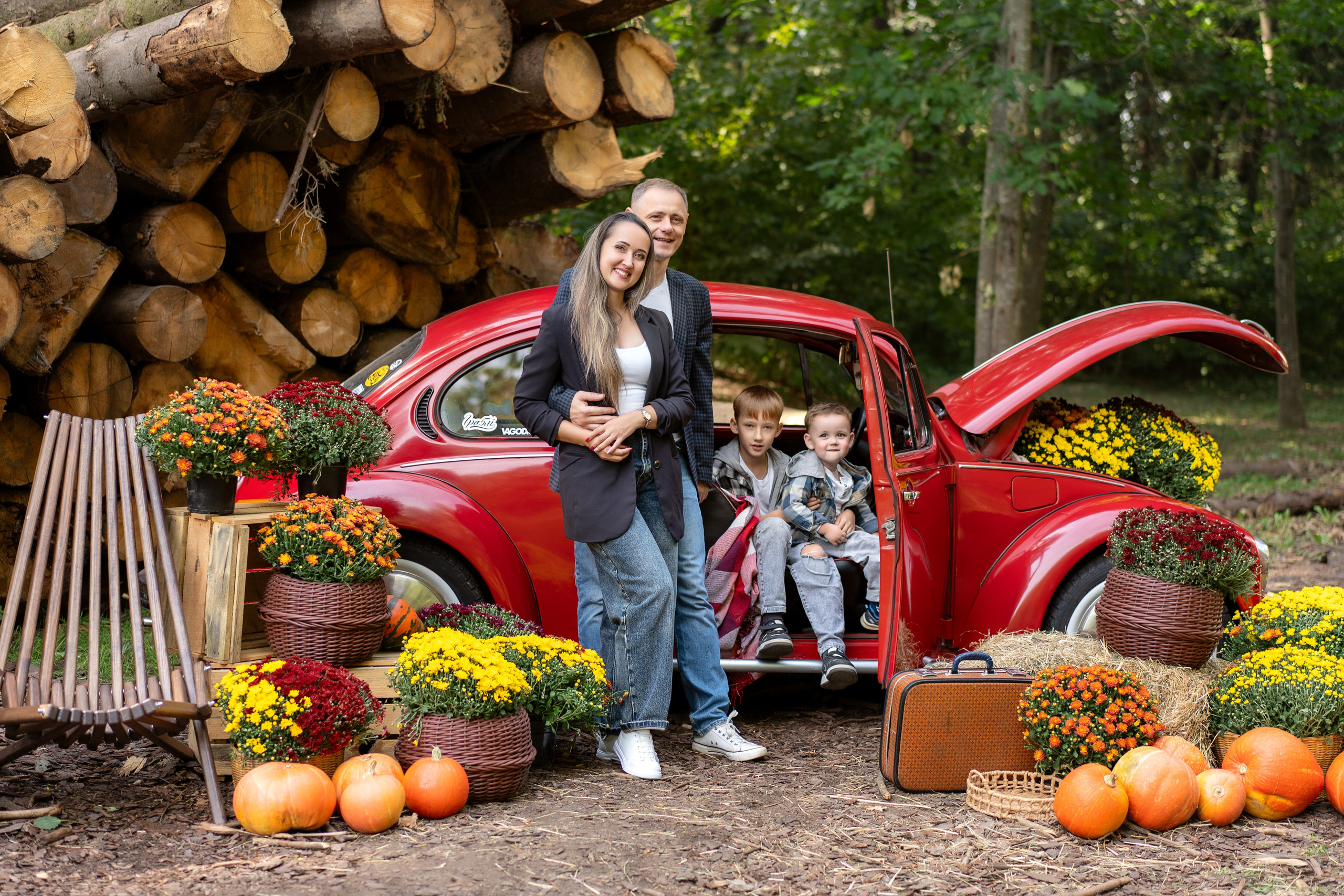 Фотодень с РетроМашинкой. Семейный и свадебный фотограф Минск, Беларусь Анна Орловская