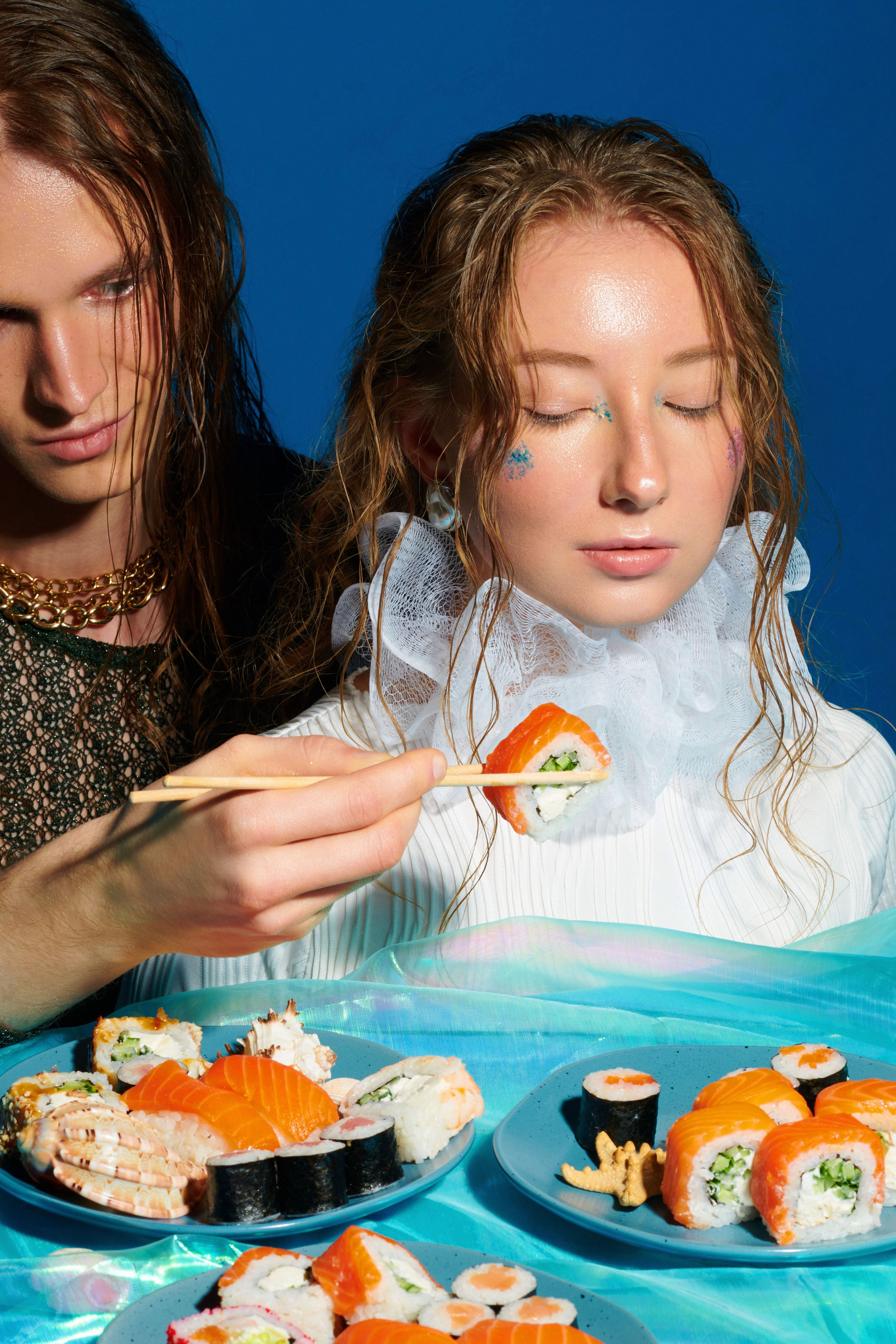 Рекламная съемка для «Sushi star». Натали де Шан | исследователь моды, креативный стратег