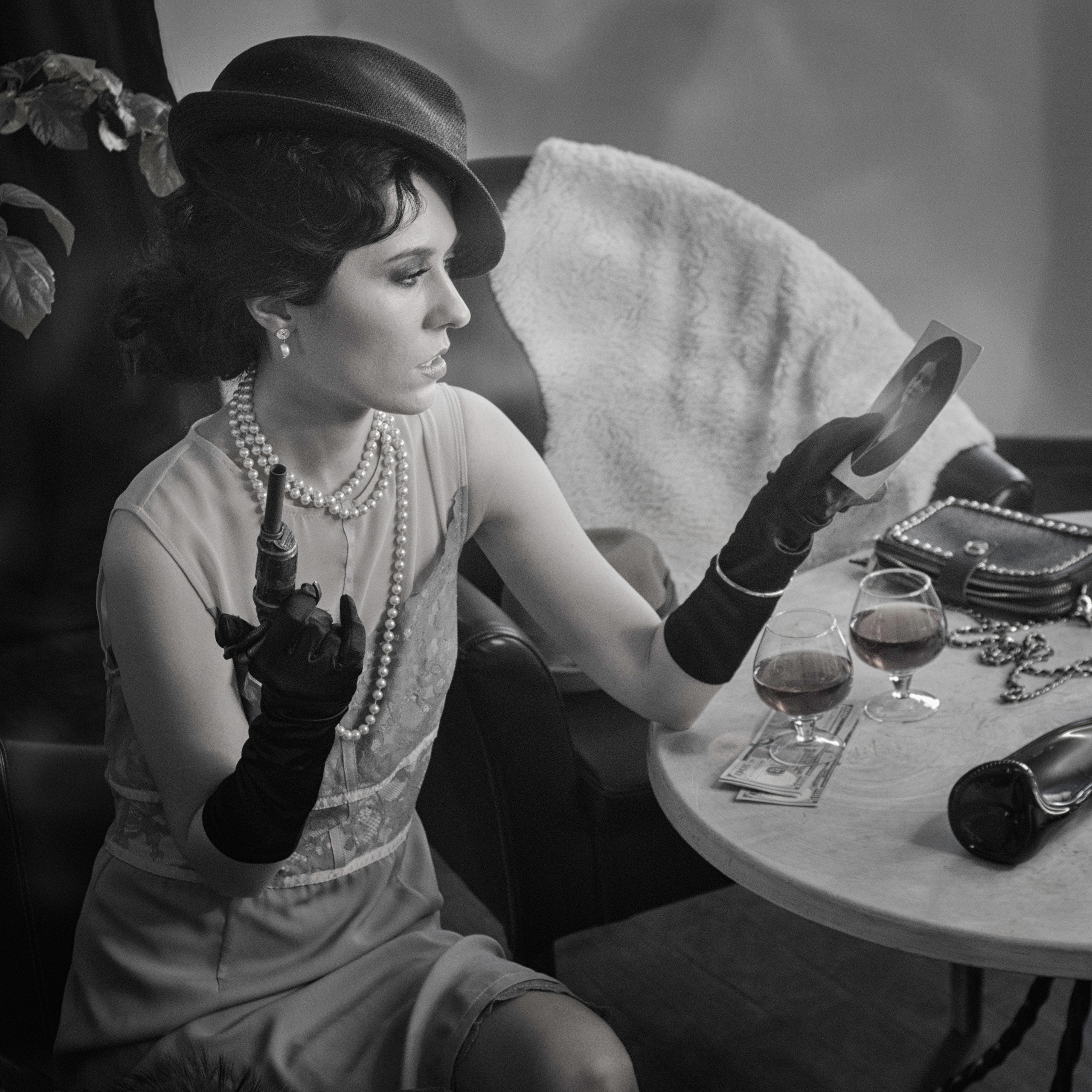 Костюмированная фотосессия в стиле нуар