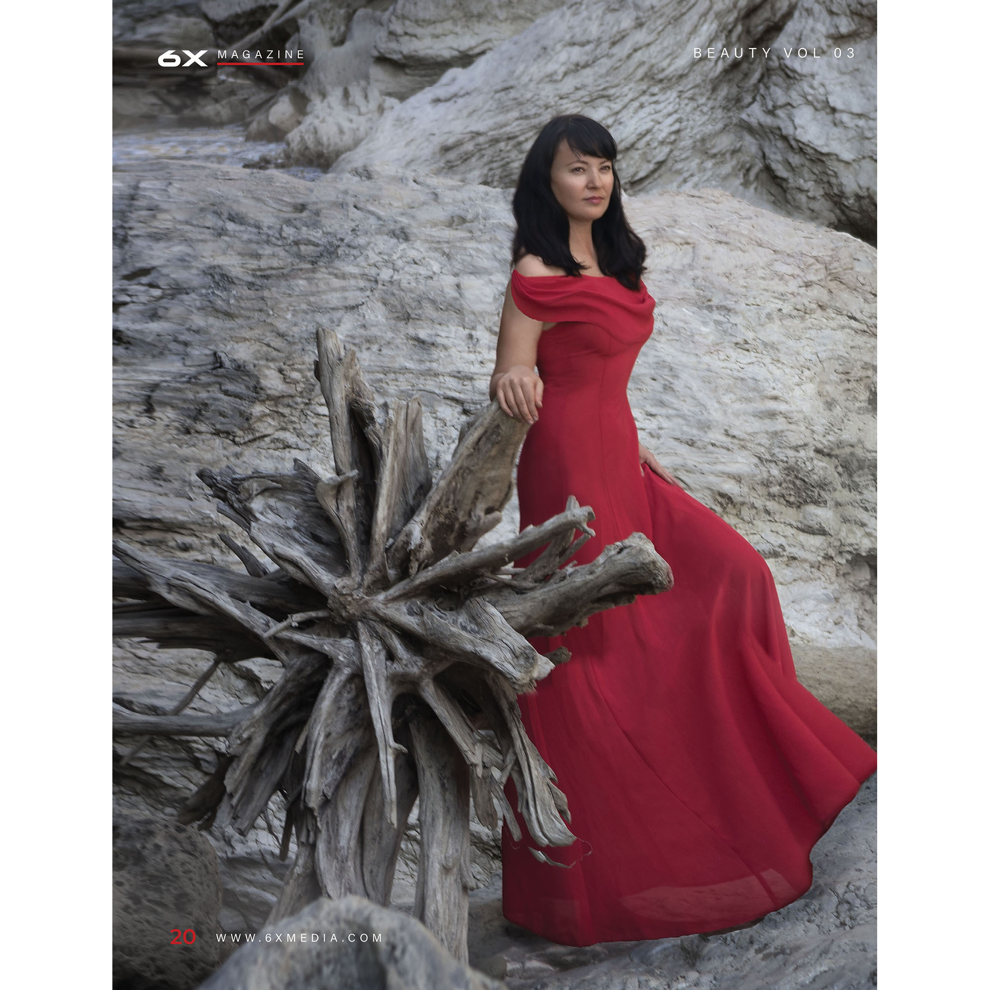 Девушка в красном платье, летняя фотосессия