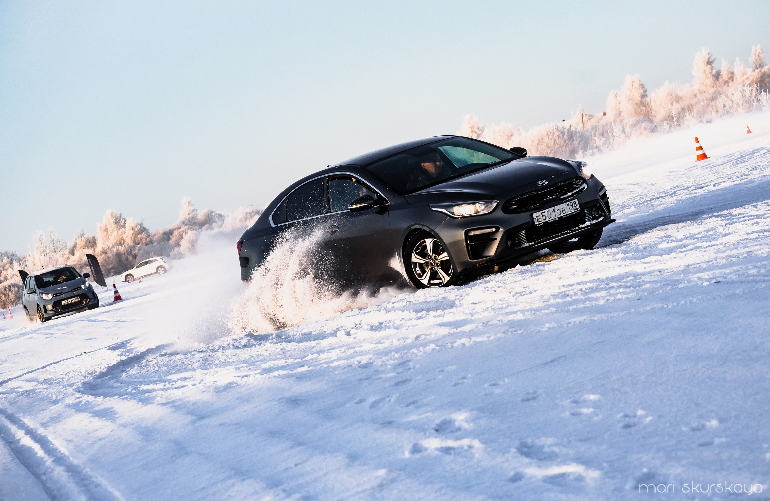 Контраварийная практика вождения автомобиля. Мотофотограф в Санкт-Петербурге Мария Скурская