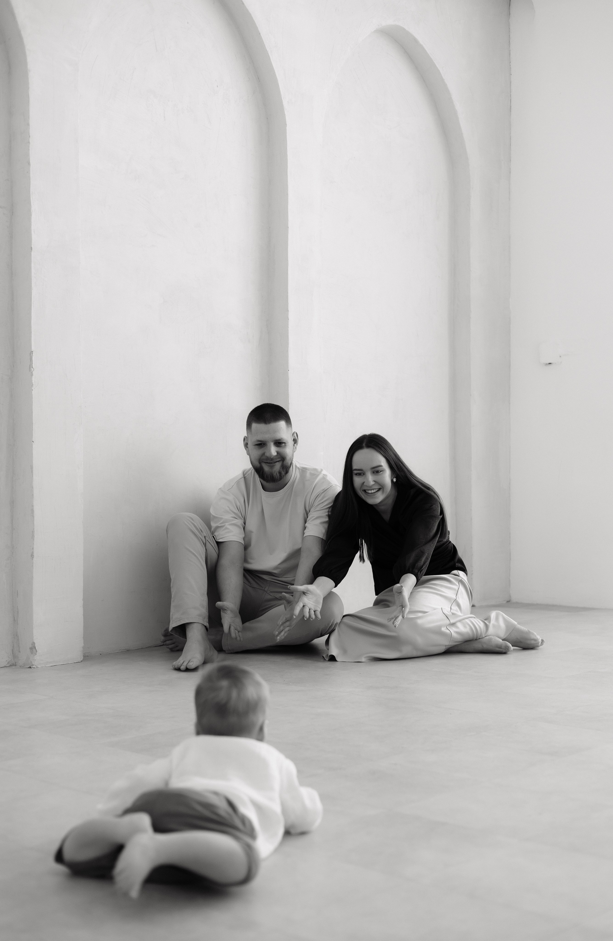 Арсений с мамой и папой. Фотограф в Кемерово Миллер Анна