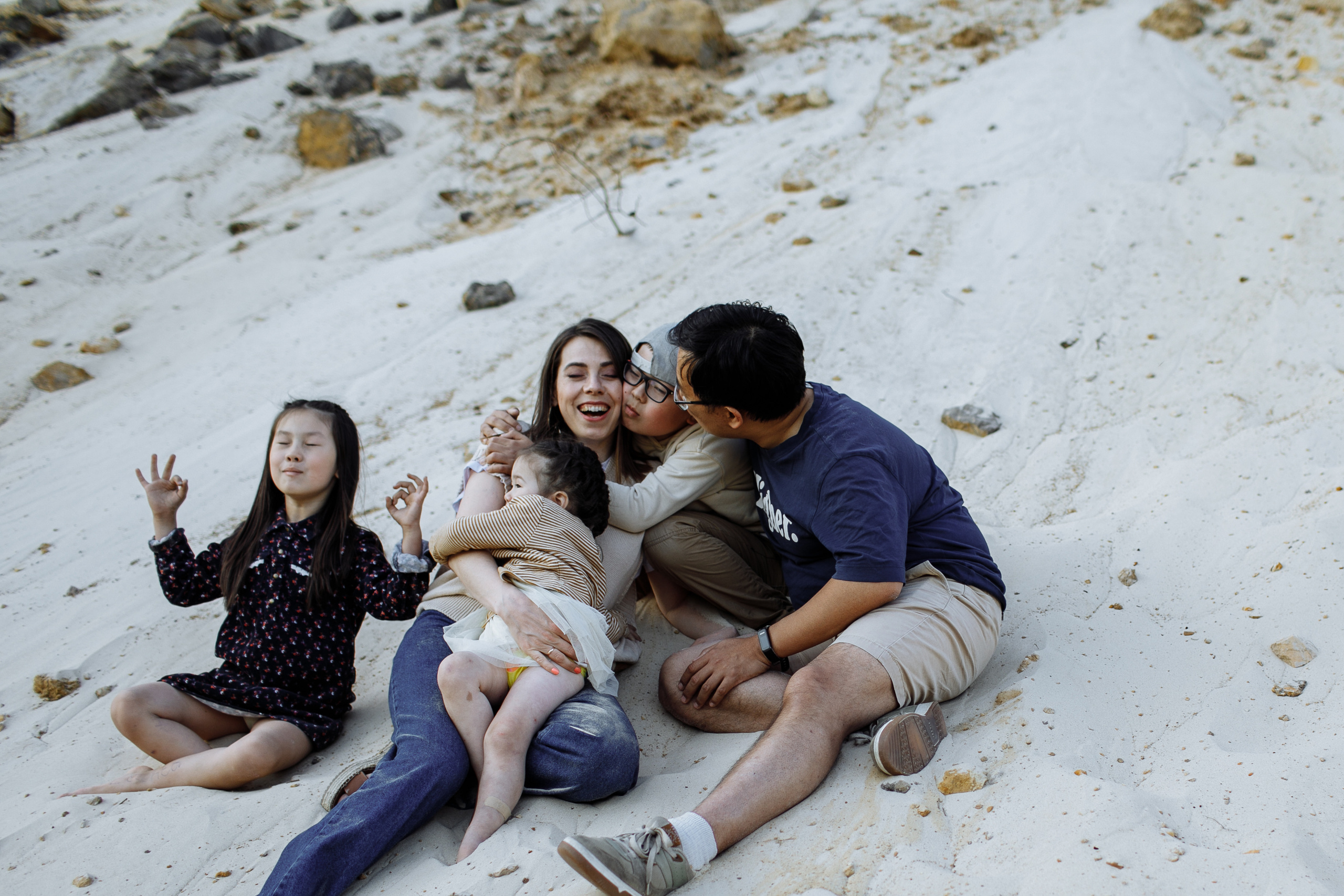 Съемка на песчаном карьере