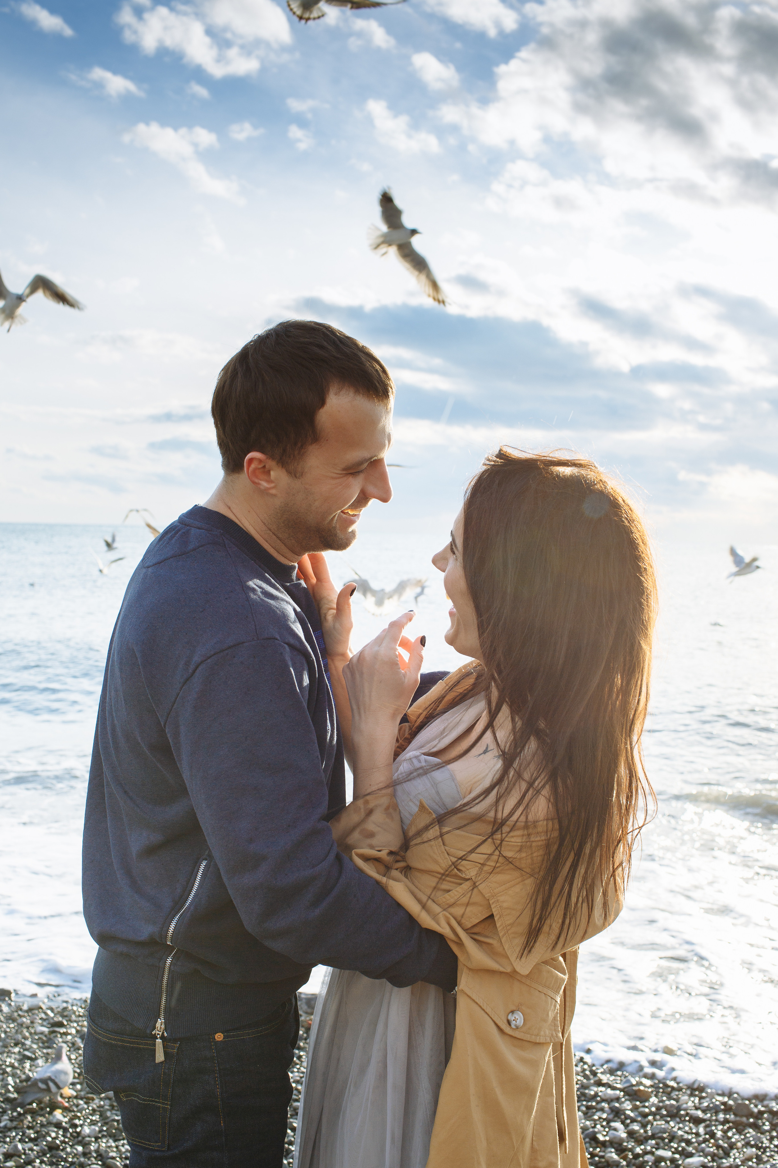 Фотосессия лавстори на море